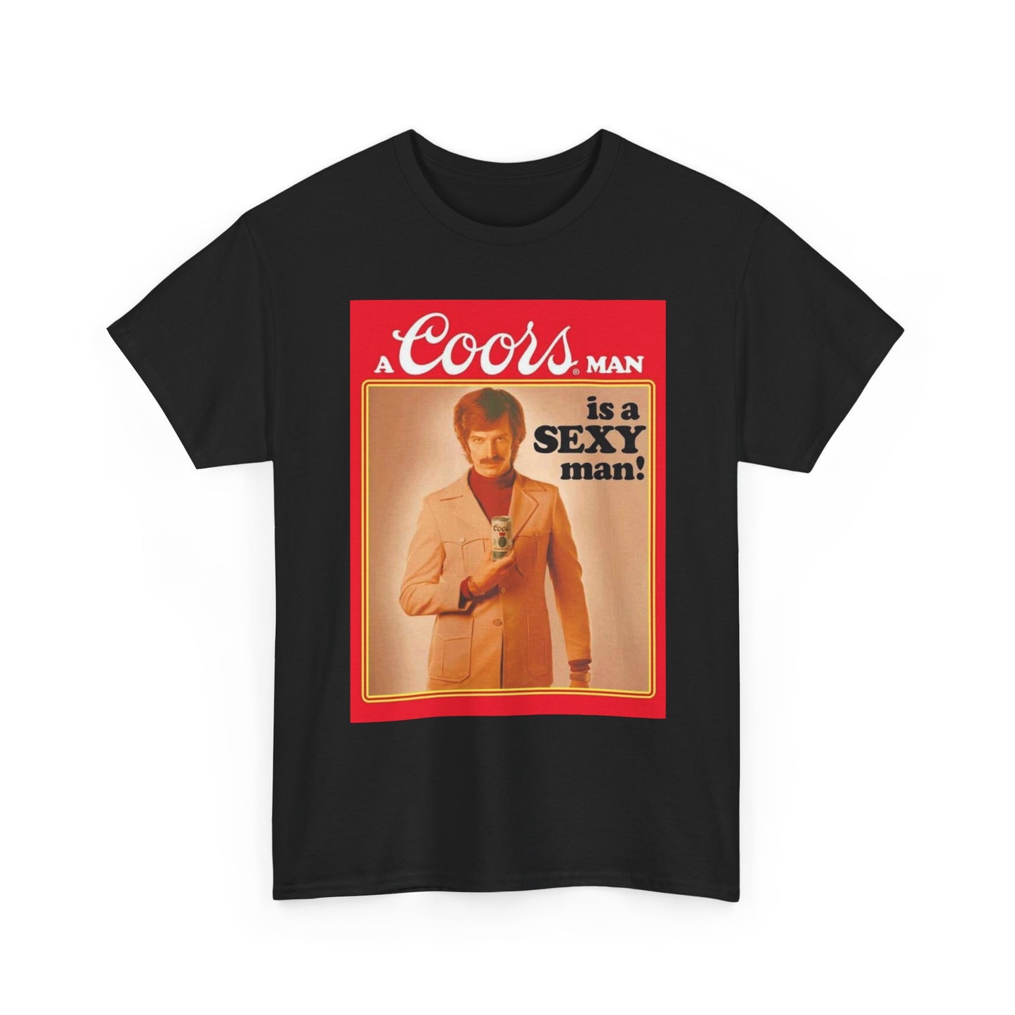 Coors Shirt Vintage Poster Retro Graphic 80s Art Beer Unisex Heavy Cotton Tee