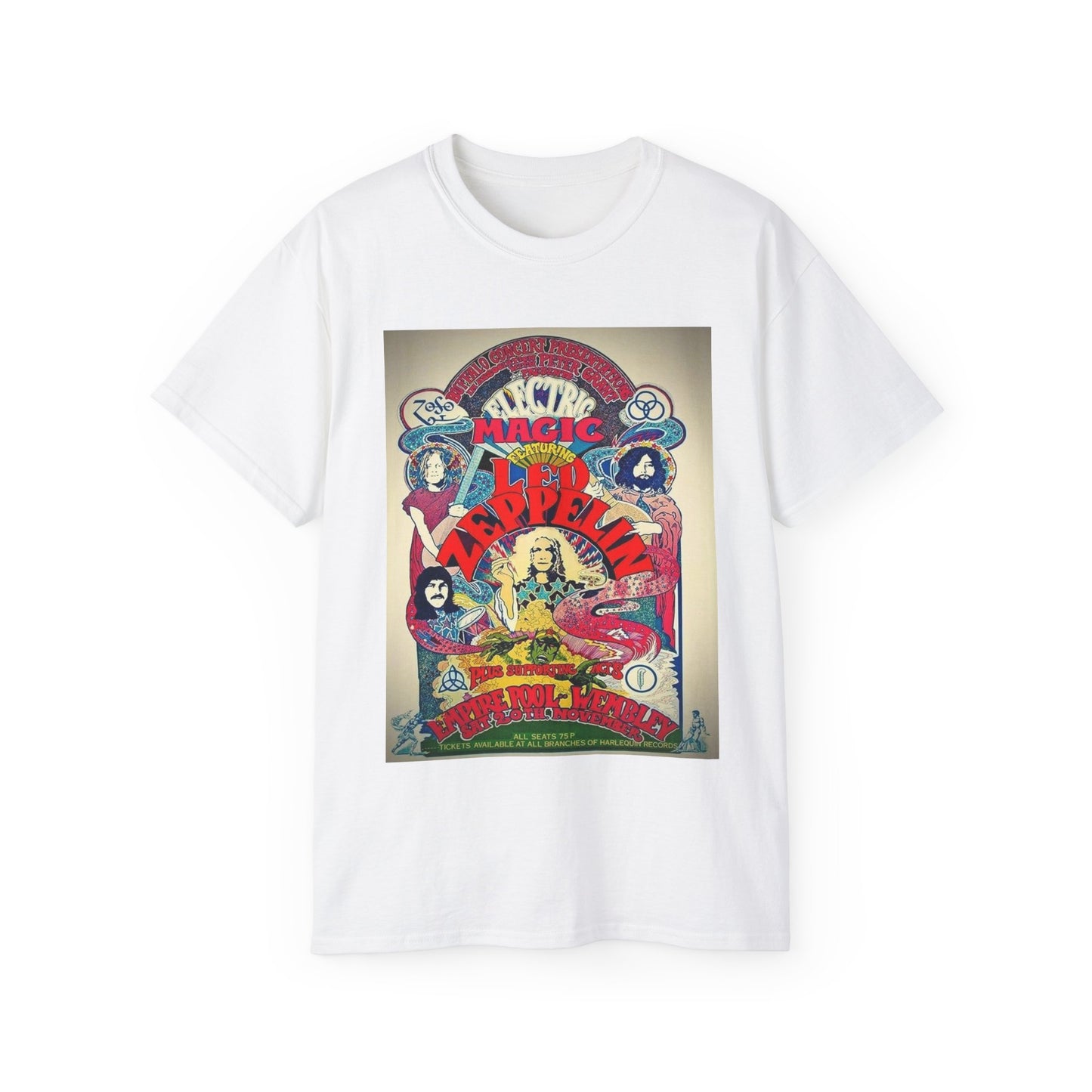 Led Zeppelin rock vintage retro 70s band New York Unisex Ultra Cotton Tee
