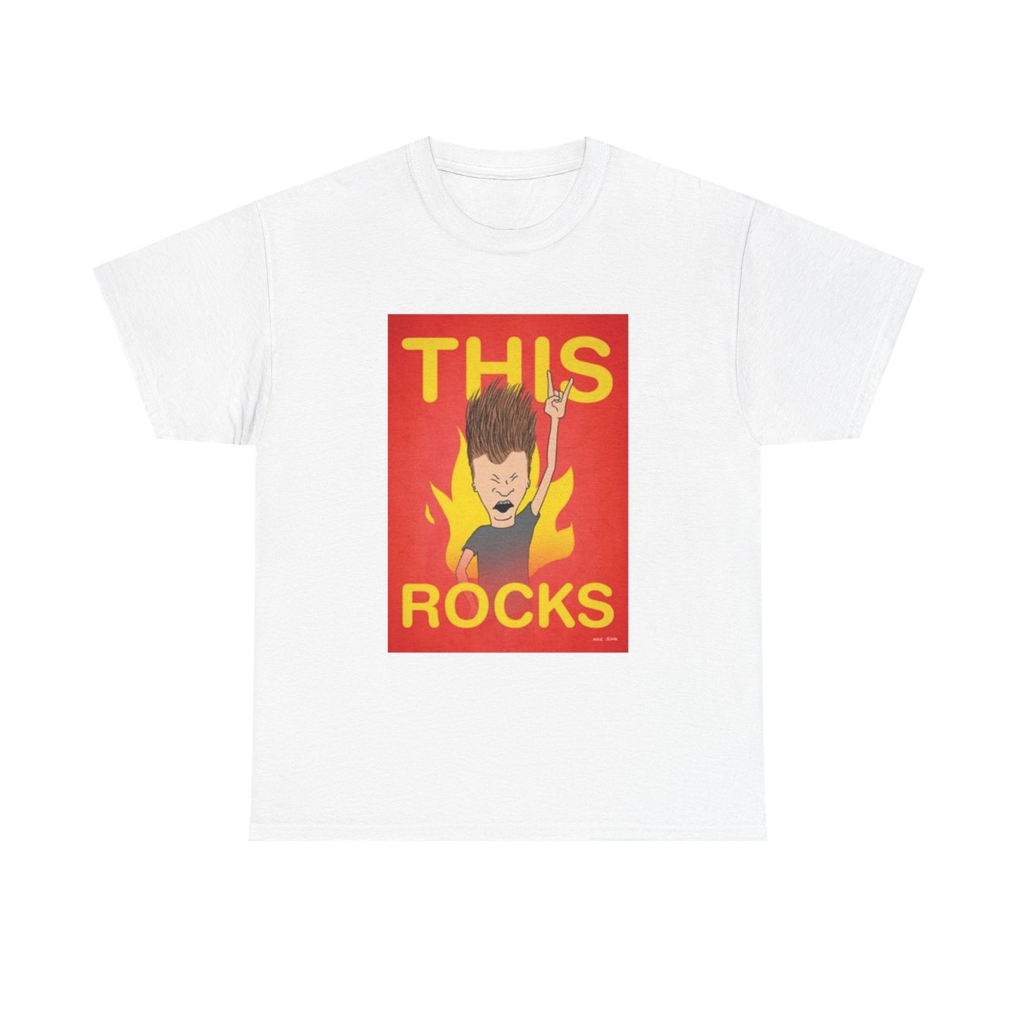 Beavis And Butthead Tshirt Retro Cartoon Tv Series Comedy Unisex This Rocks