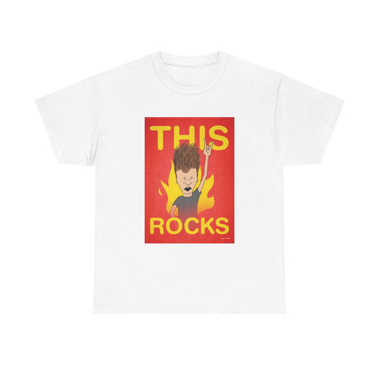 Beavis And Butthead Tshirt Retro Cartoon Tv Series Comedy Unisex This Rocks
