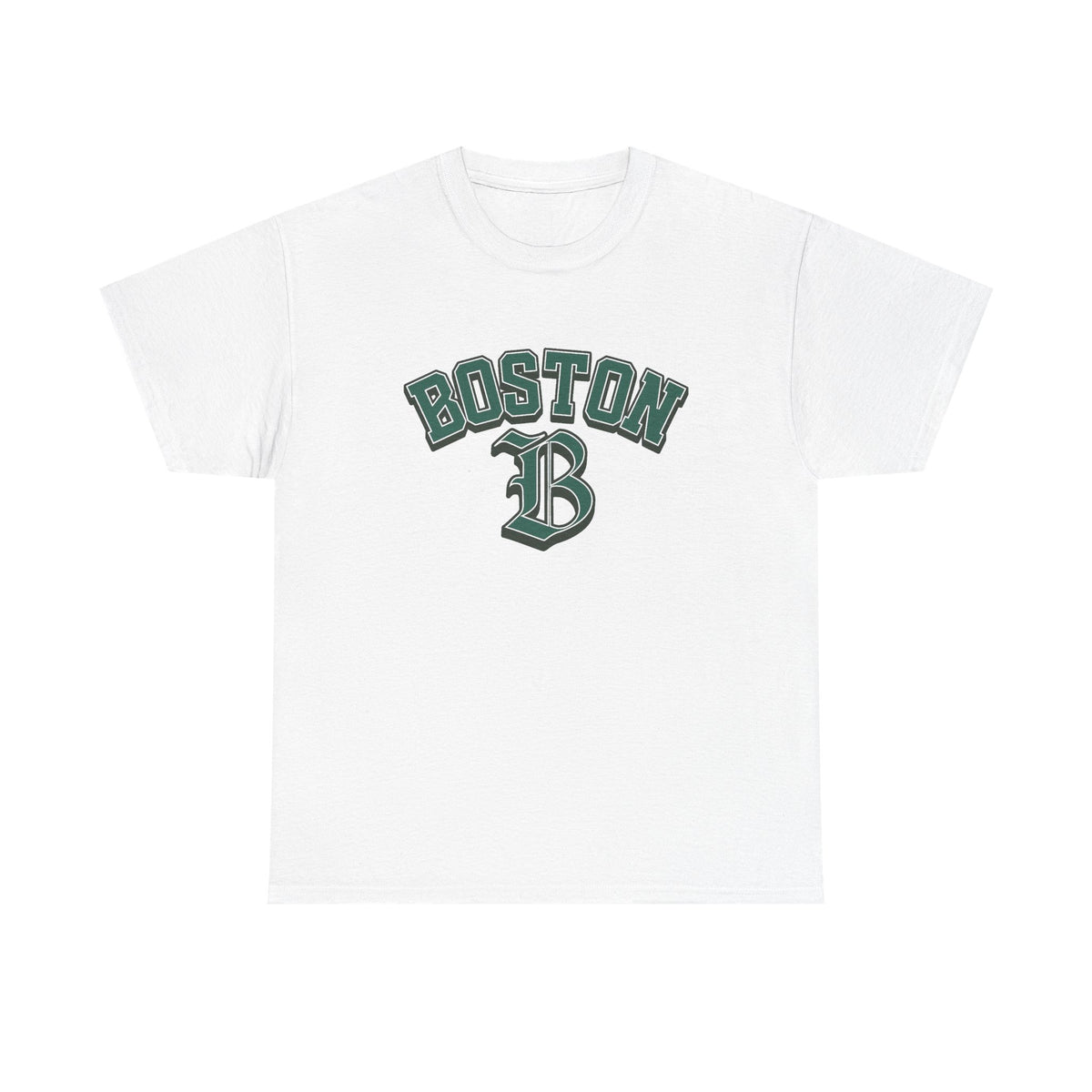 Boston Graphic T Shirt Classic Vintage Apparel Men's Heavy Cotton Tee