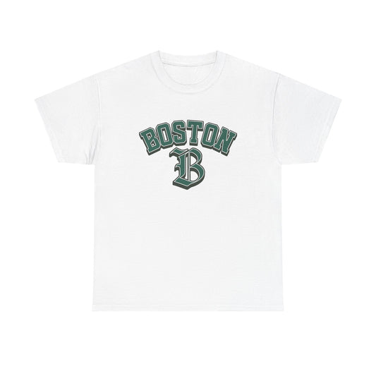 Boston Graphic T Shirt Classic Vintage Apparel Men's Heavy Cotton Tee
