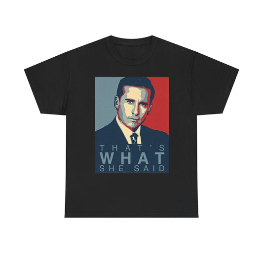 That's What She Said Graphic T Shirt Vintage Funny Retro Unisex Heavy Cotton Tee