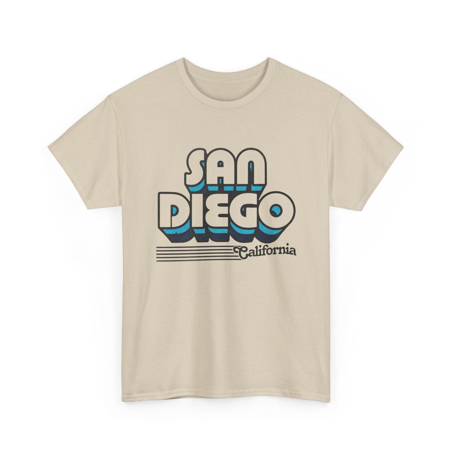 San Diego California Retro Graphic T Shirt NEW Unisex Heavy Cotton Tee