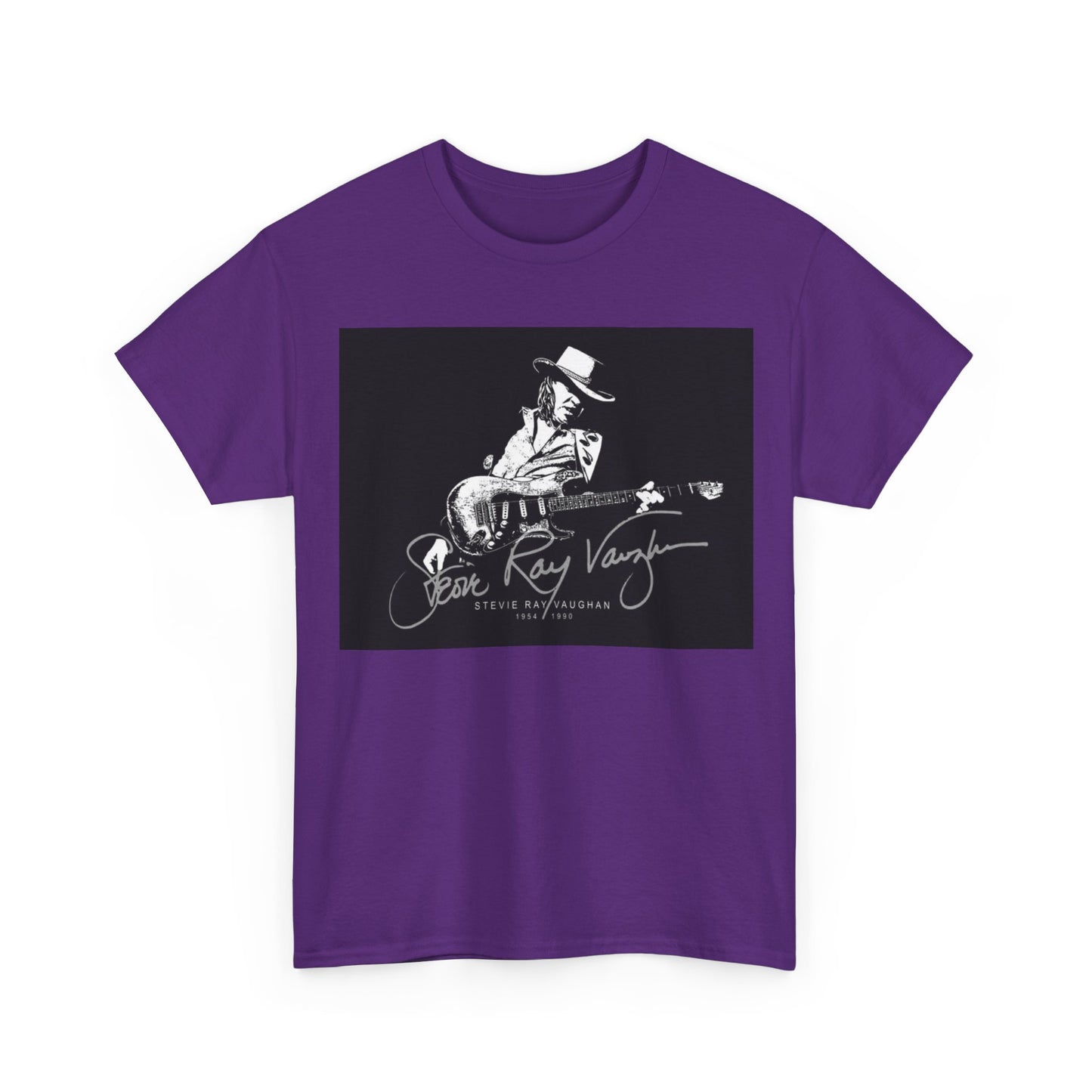 Stevie ray vaughn T-shirt Vintage retro rock album Unisex Heavy Cotton Tee