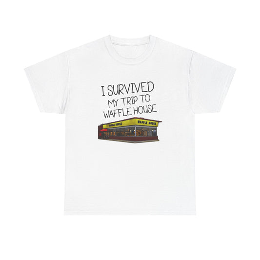 Funny Waffle House Graphic T Shirt Adult NEW Unisex Heavy Cotton Tee