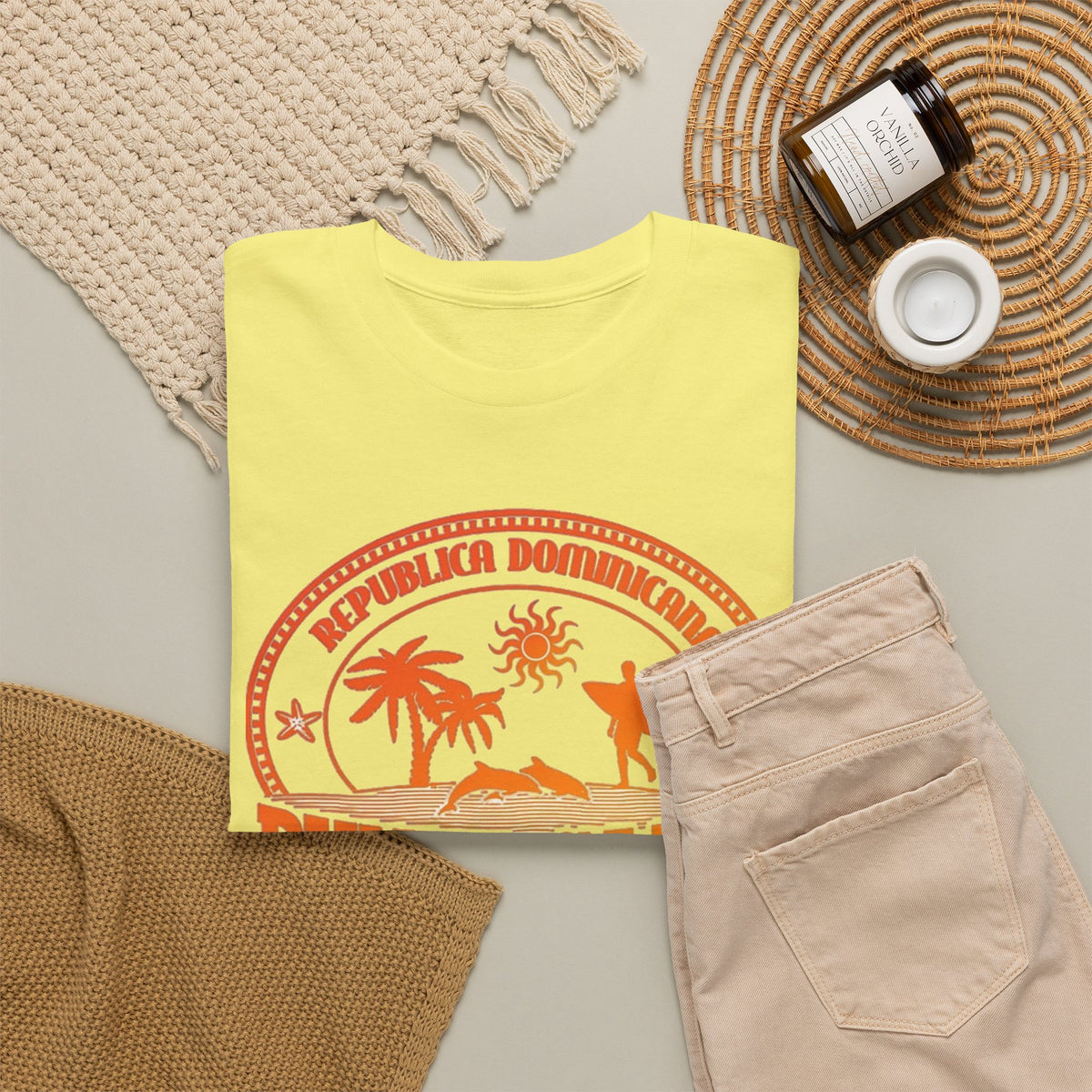 Punta Cana Graphic T Shirt Men's Dominican Republic Heavy Cotton Tee
