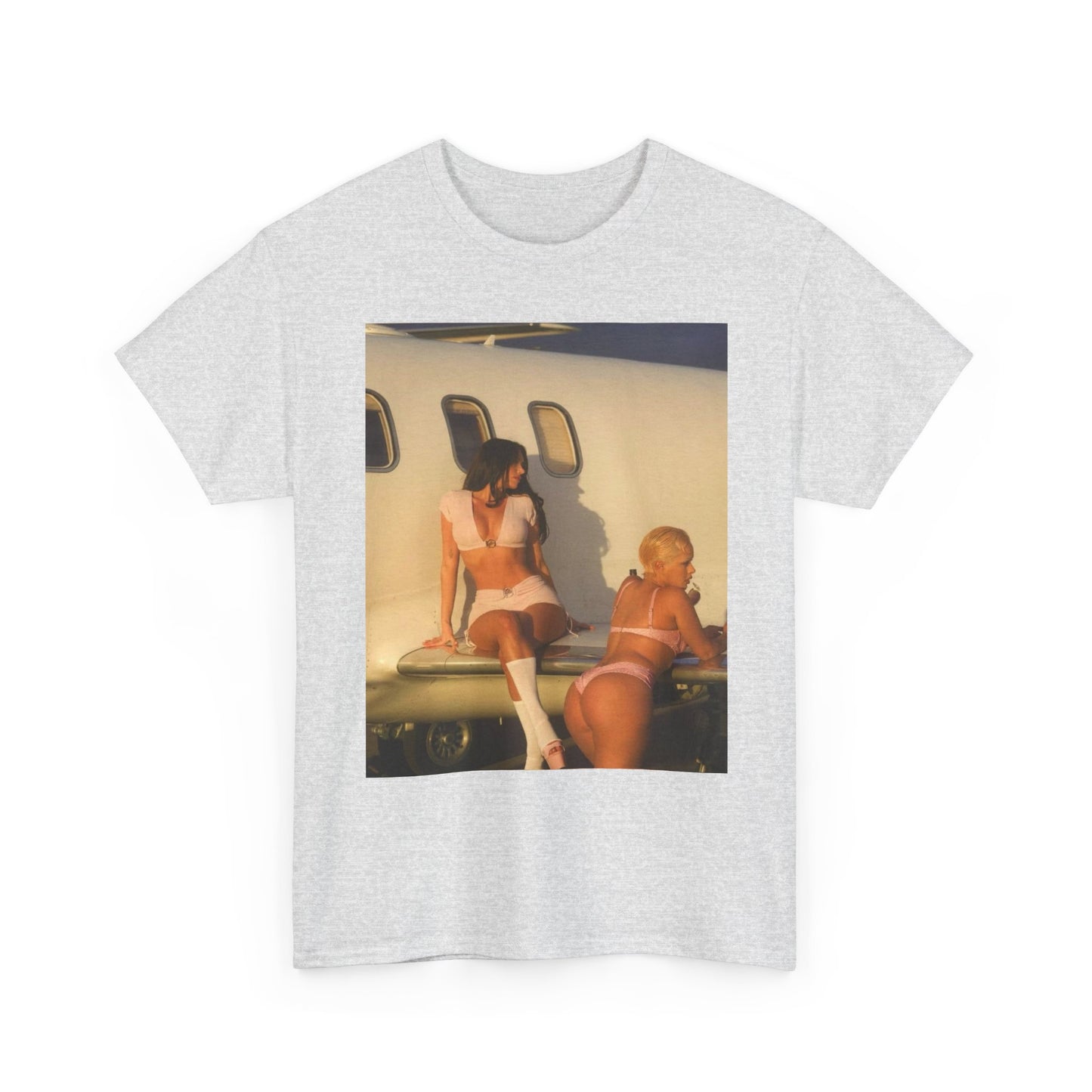Private Jet Models Graphic T Shirt S-5XL Unisex Heavy Cotton Tee