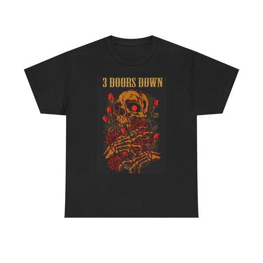 3 Doors Down Graphic T Shirt Retro Rock 90s Unisex Heavy Cotton Tee