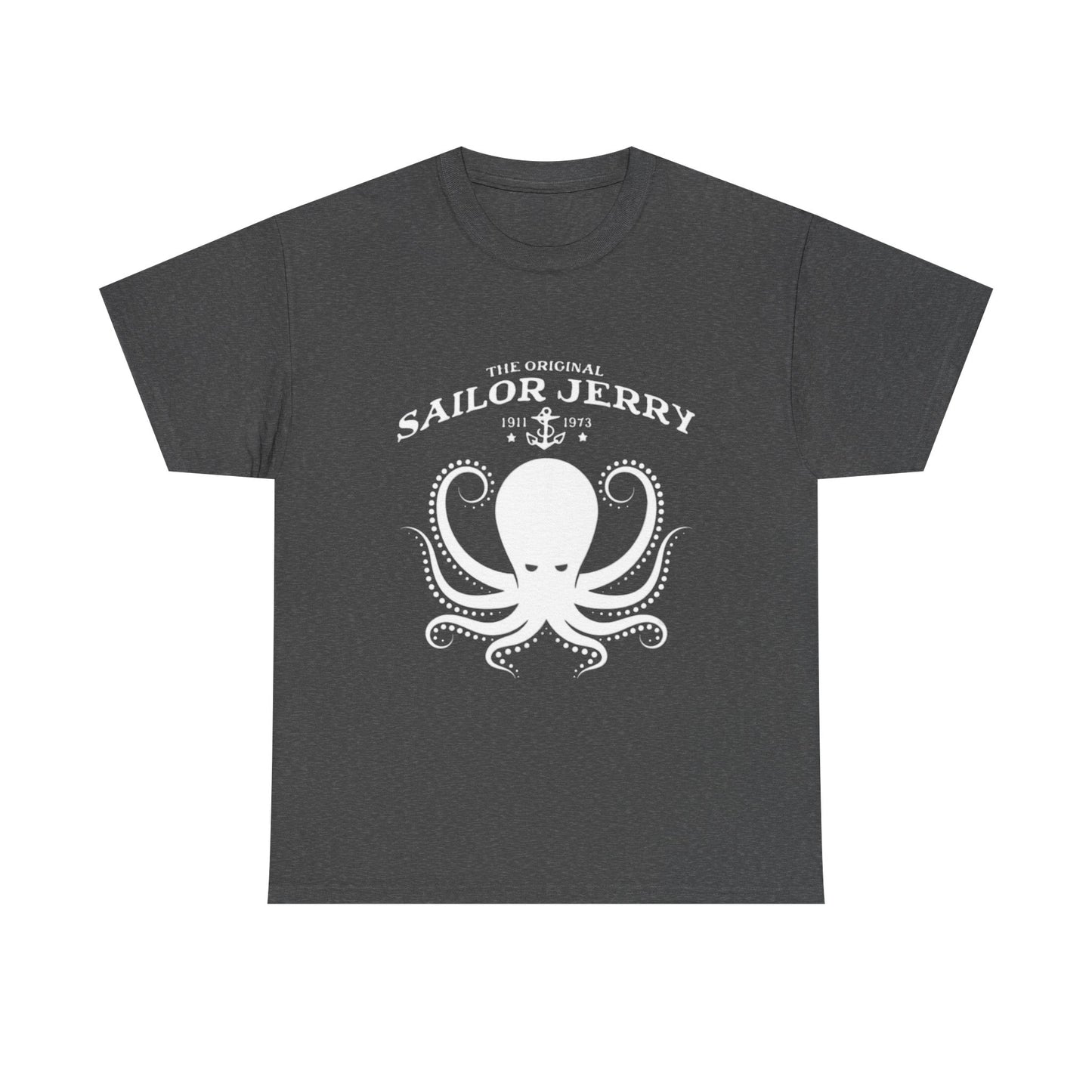 Sailor Jerry T-shirt vintage tattoo navy art retro Hawaii Heavy Cotton Tee