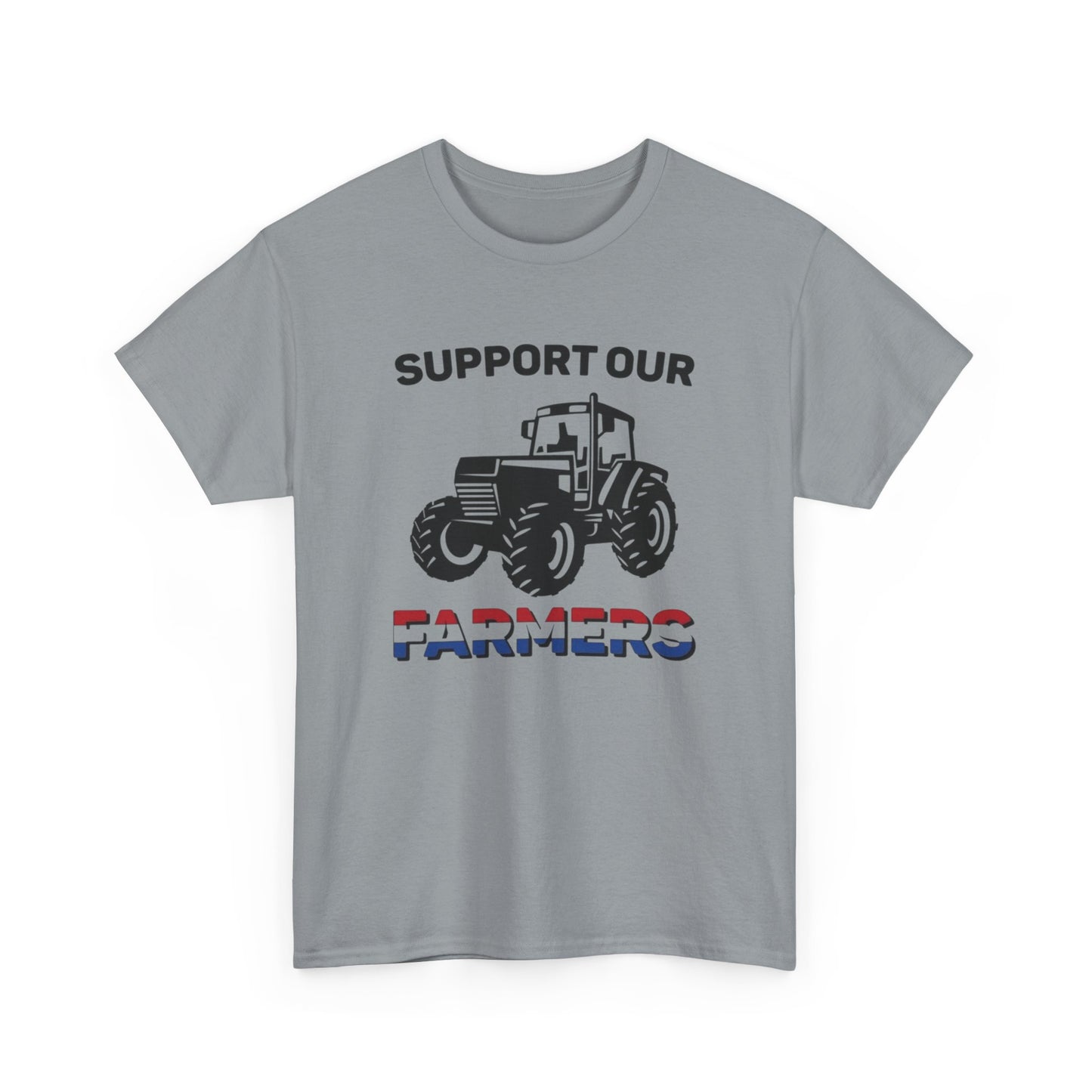 Support Our Farmers USA Graphic T Shirt Unisex Heavy Cotton Tee NEW