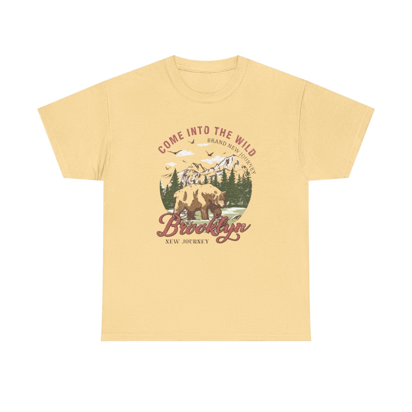 Come Into The Wild Graphic T Shirt Unisex Heavy Cotton Tee