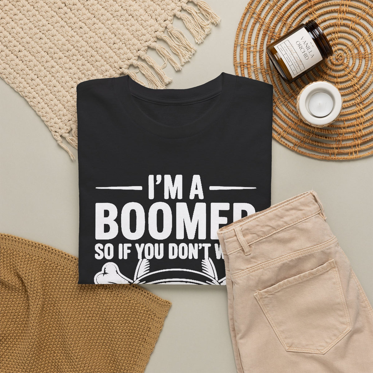I'm a Boomer Skull Graphic T-Shirt | Humorous Sarcastic Tee Men's Graphic Tee