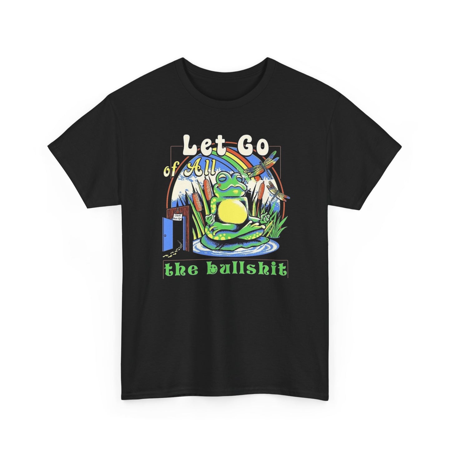 Let Go Of All The BS Vintage Frog Graphic T Shirt NEW ADULT Tee