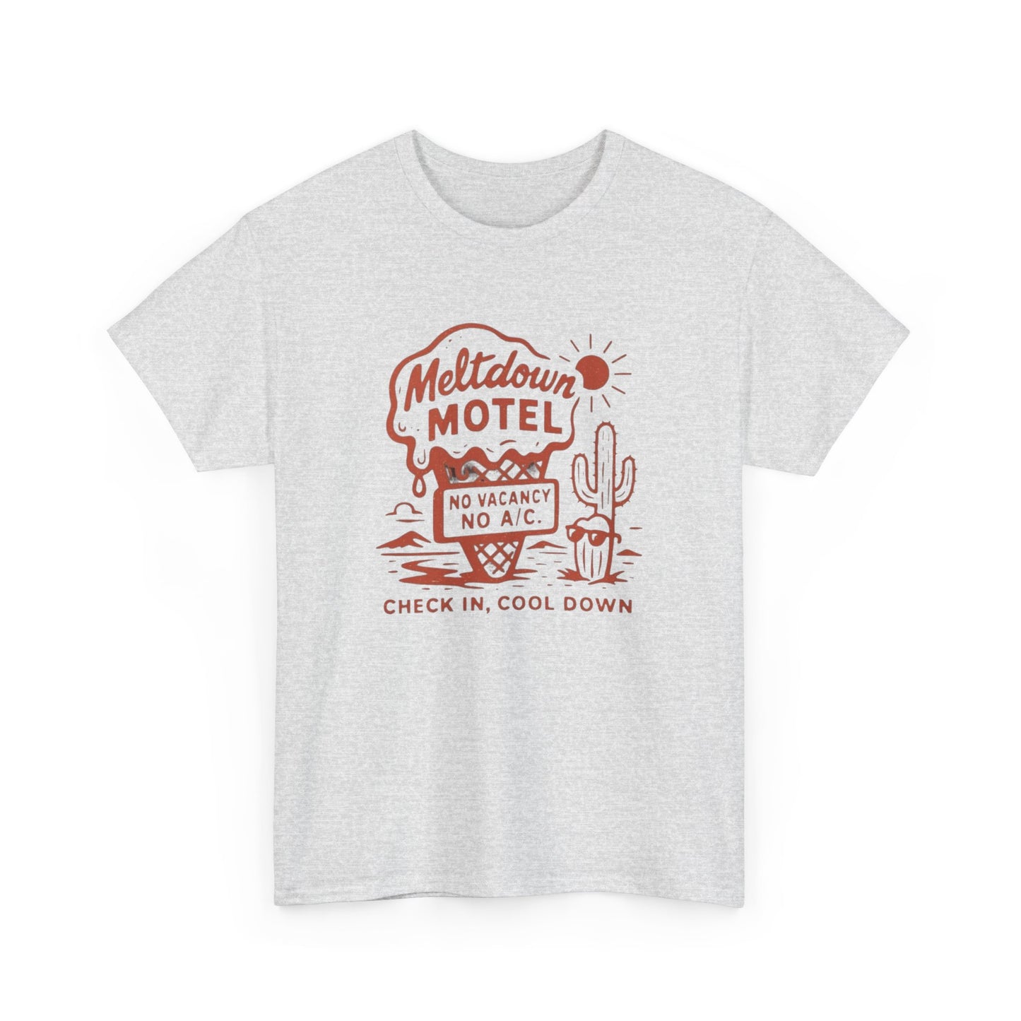 Meltdown Motel Ice cream Vintage Graphic T Shirt Unisex Heavy Cotton Tee
