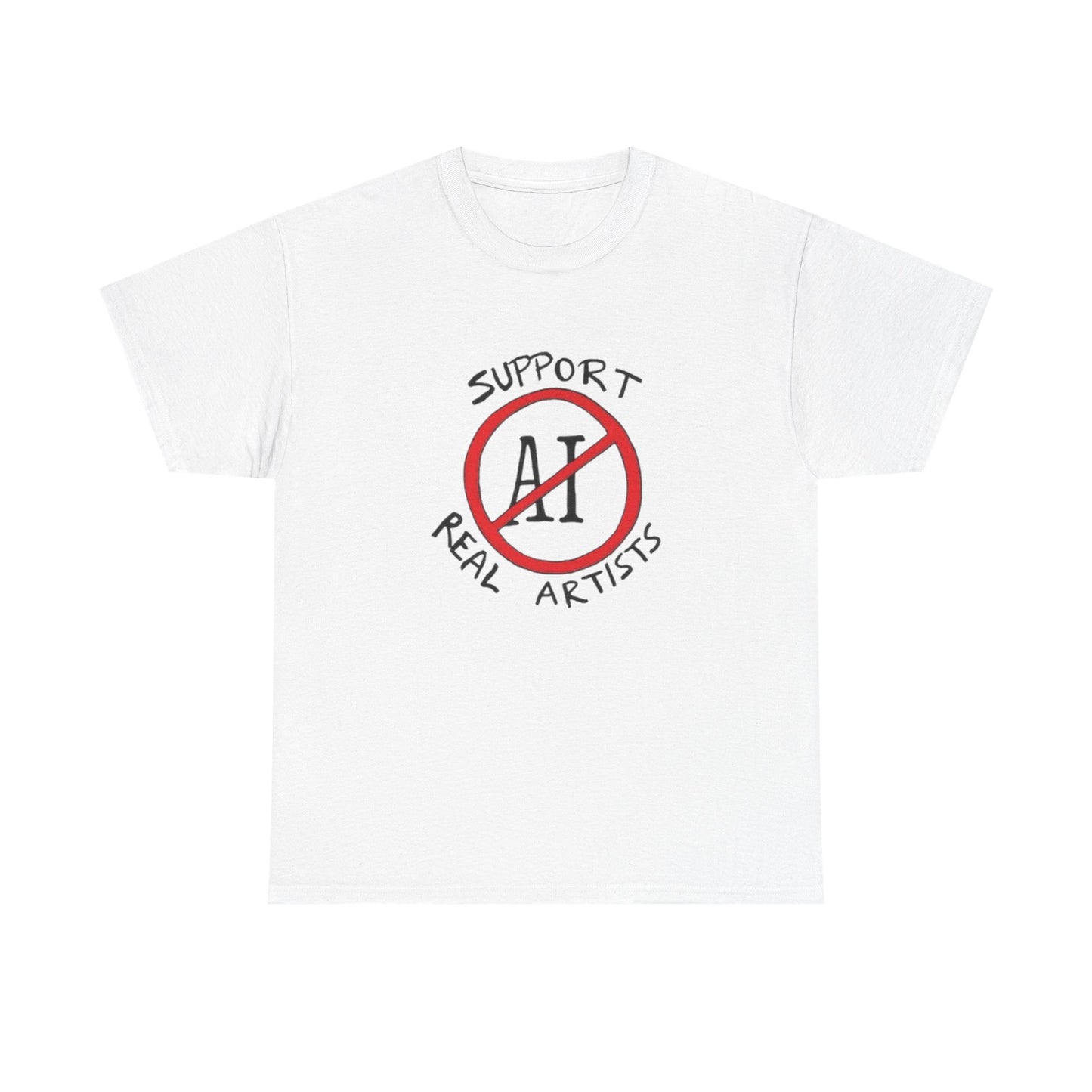 Ban Artificial Intelligence Graphic T Shirt NEW Adult Unisex Heavy Cotton Tee