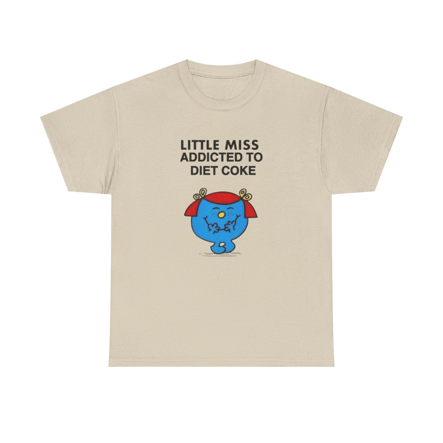 Little Miss Addicted To Diet Coke Graphic T Shirt Womens Heavy Cotton Tee