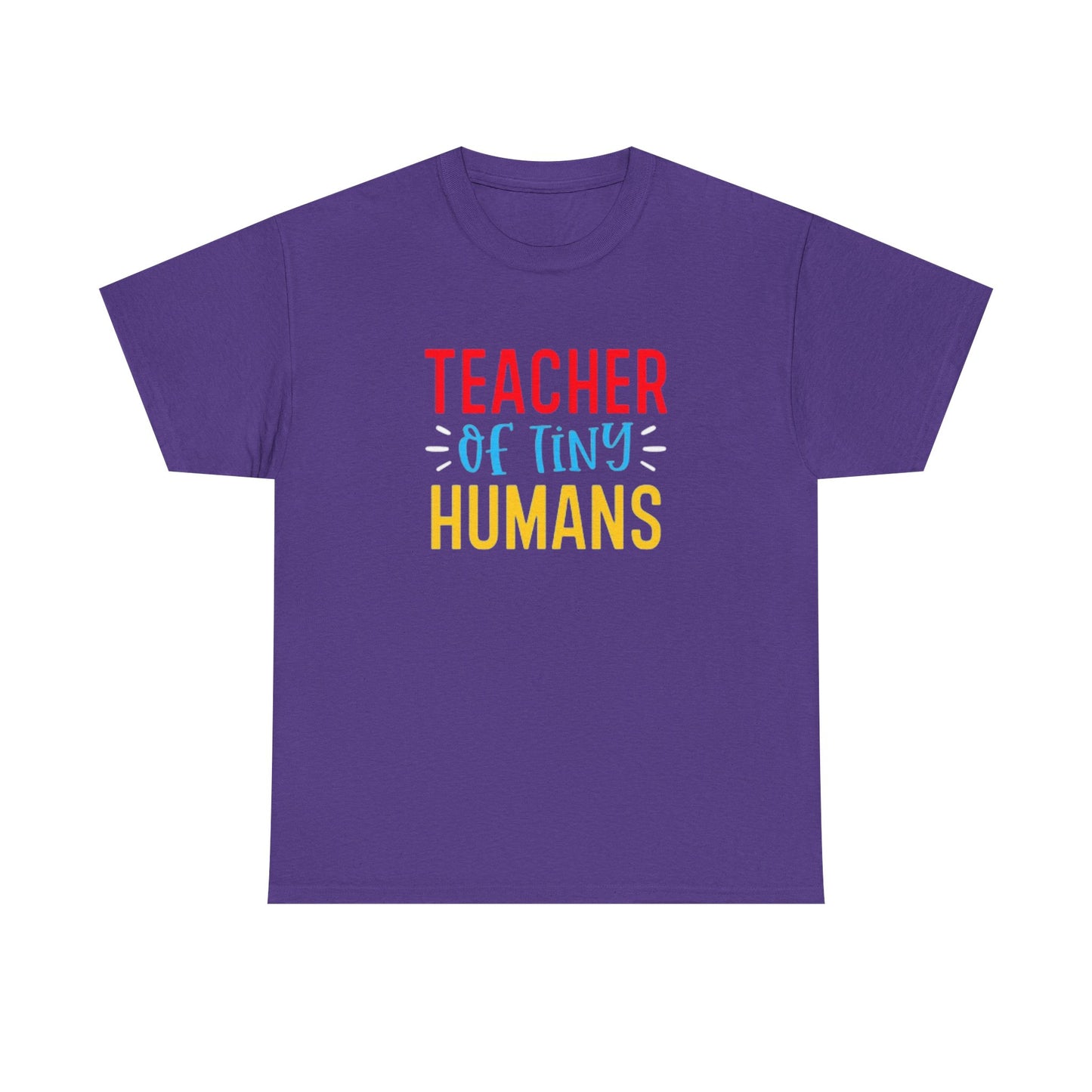 Teacher Of Tiny Humans T Shirt Funny School Teacher Graphic Unisex Heavy Cotton
