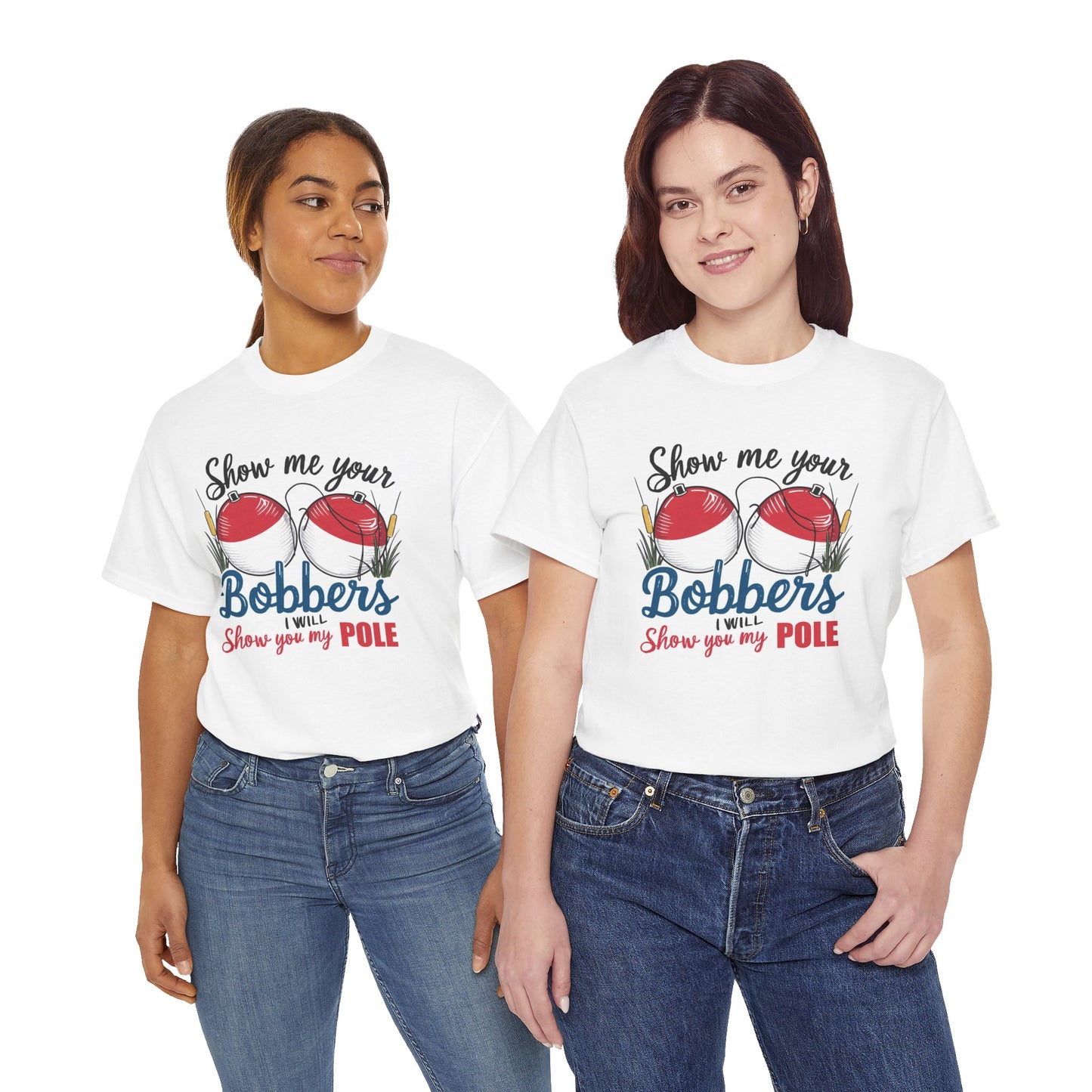 Funny Fishing Sex Jokes Graphic T Shirt Men's Heavy Cotton Tee