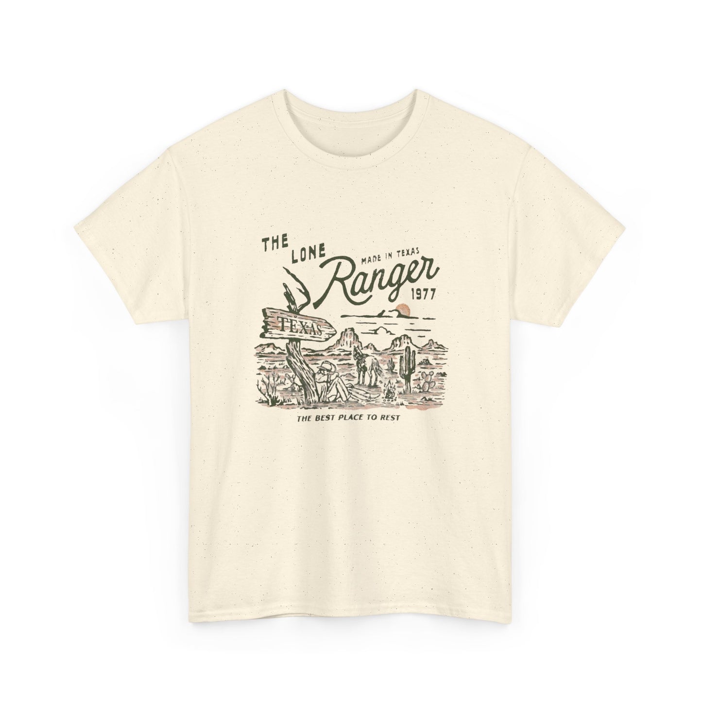 The Lone Ranger Texas Graphic T Shirt Unisex Heavy Cotton Tee