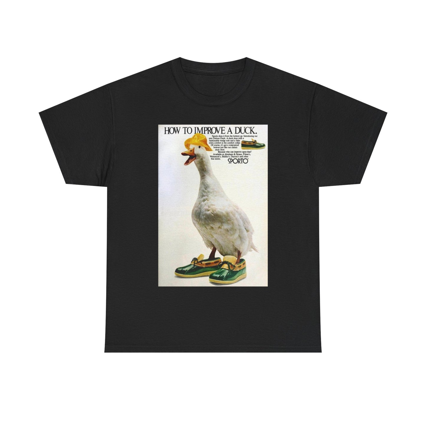 Duck vintage shirt funny bass pro fishing hunting Unisex Heavy Cotton Tee