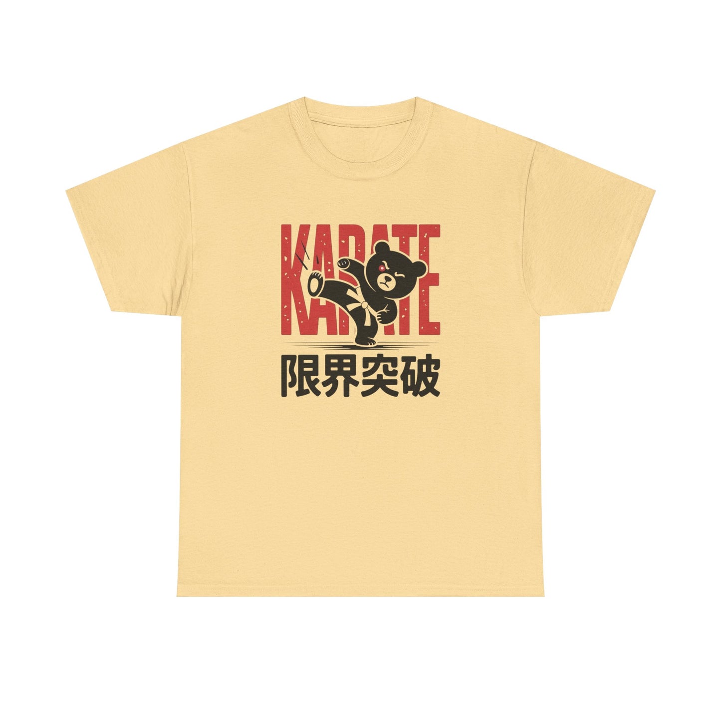 Teddy Bear Karate Graphic T-Shirt Comfy Cotton Tee Brand NEW