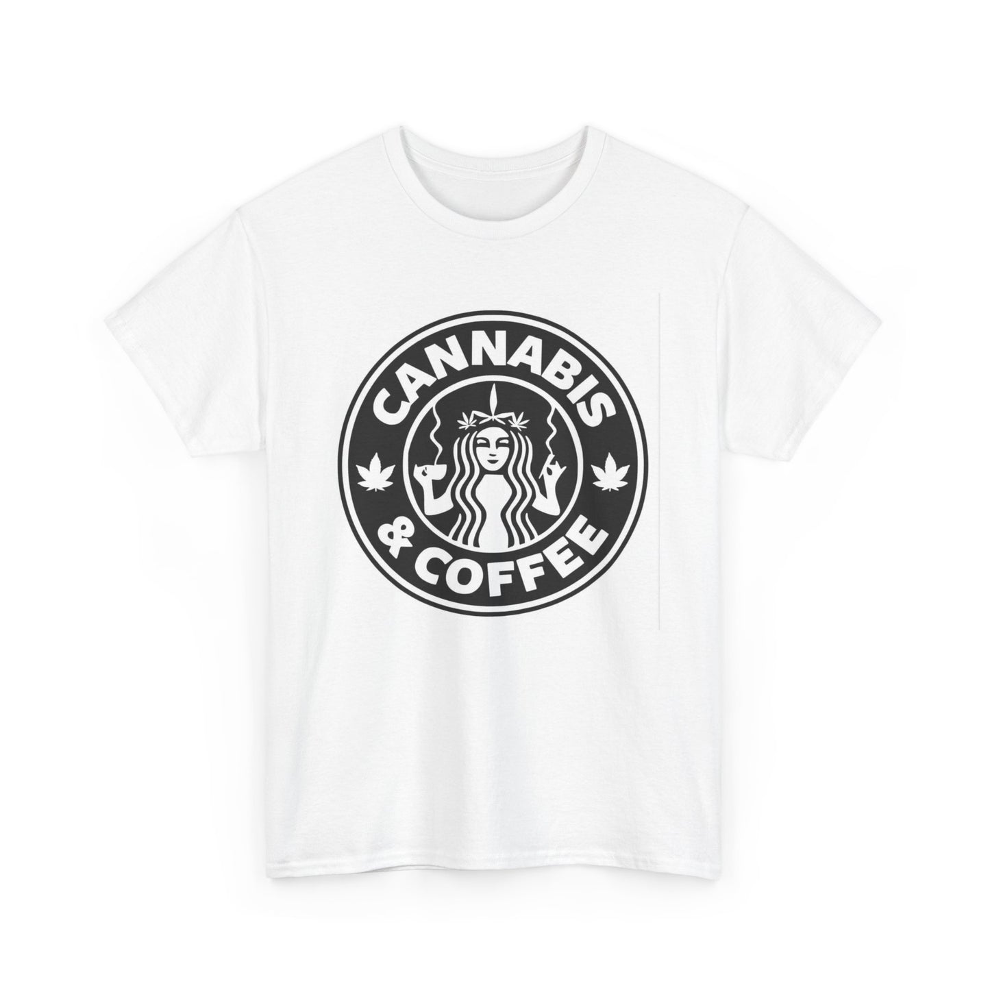 Cannabis And Coffee Graphic T Shirt Unisex Heavy Cotton Tee BRAND NEW