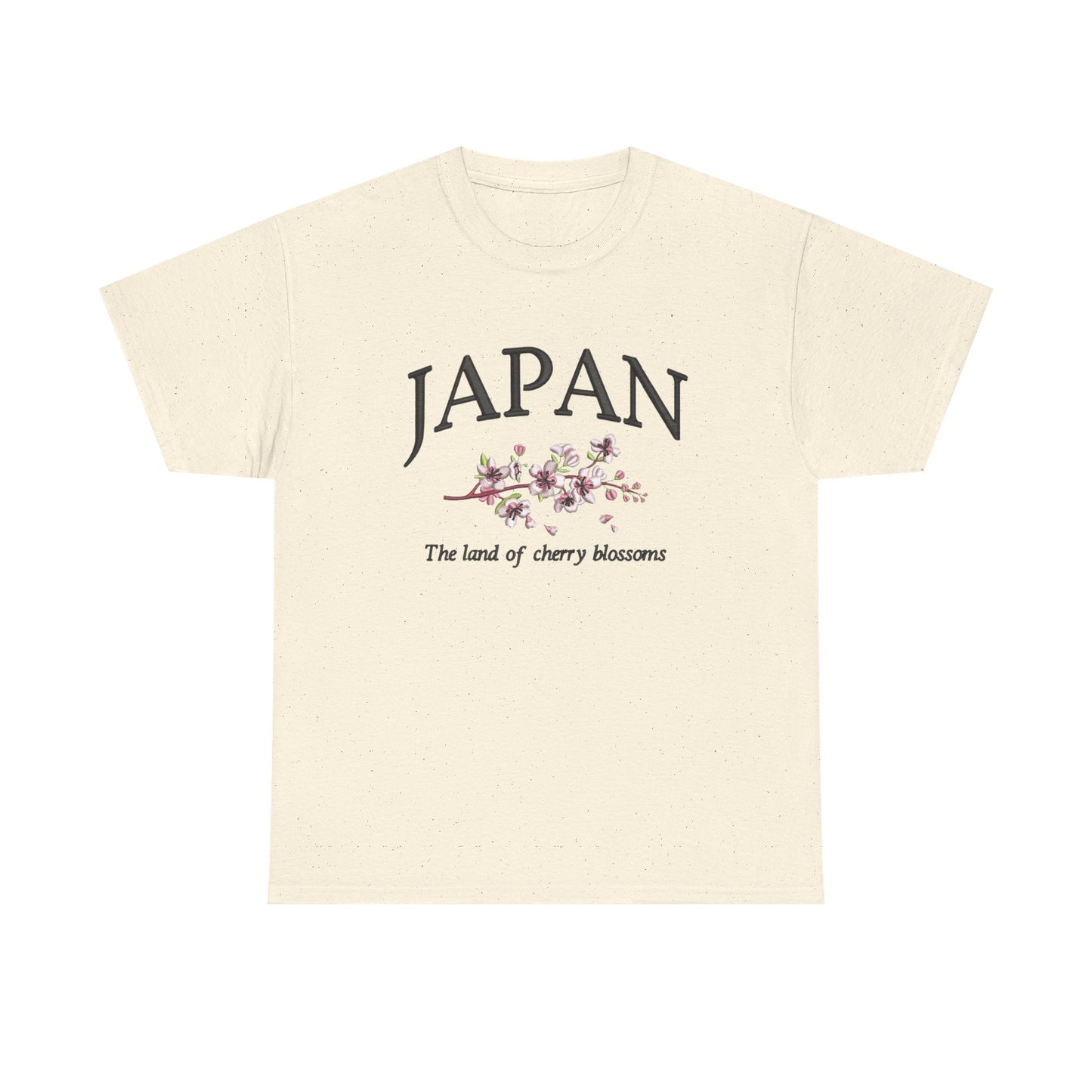 Japan Land Of The Cherry Blossoms Graphic T Shirt NEW Unisex Heavy Cotton Tee
