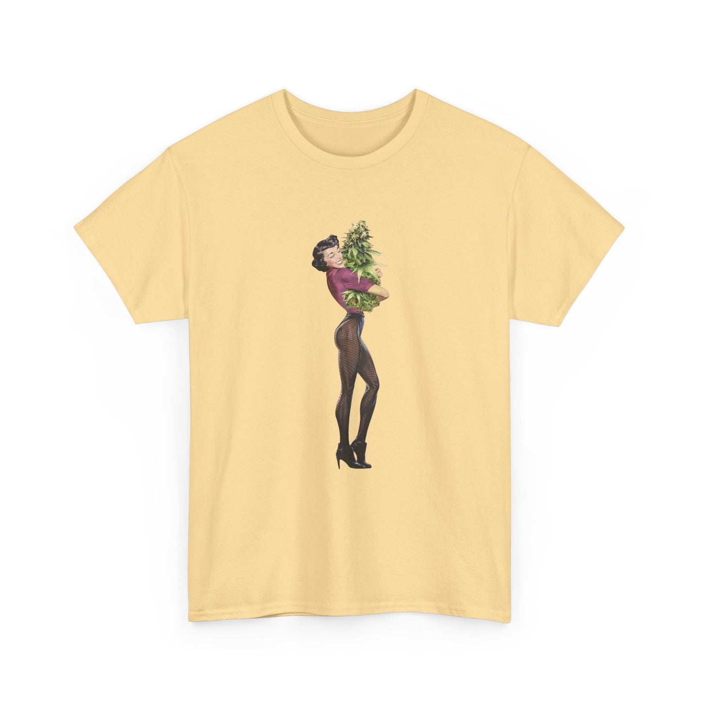 Weed Hugs Graphic T-Shirt Womens Comfy Cotton Tee NEW