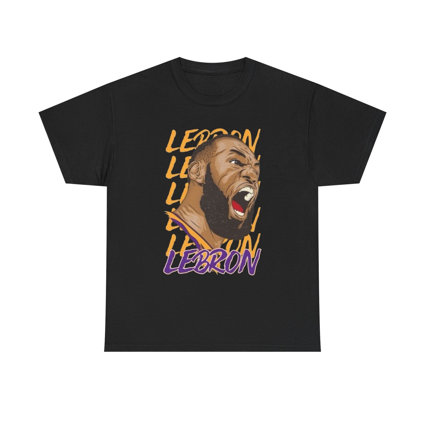 Lebron Retro Basketball Graphic T Shirt NEW Adult Regular Heavy Cotton Tee