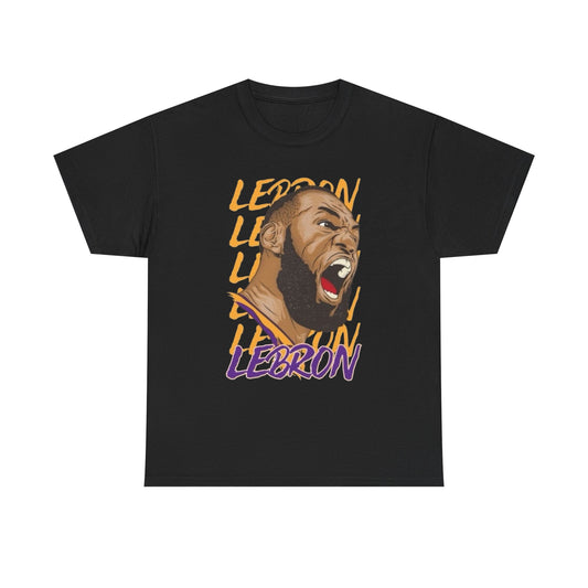 Lebron Retro Basketball Graphic T Shirt NEW Adult Regular Heavy Cotton Tee