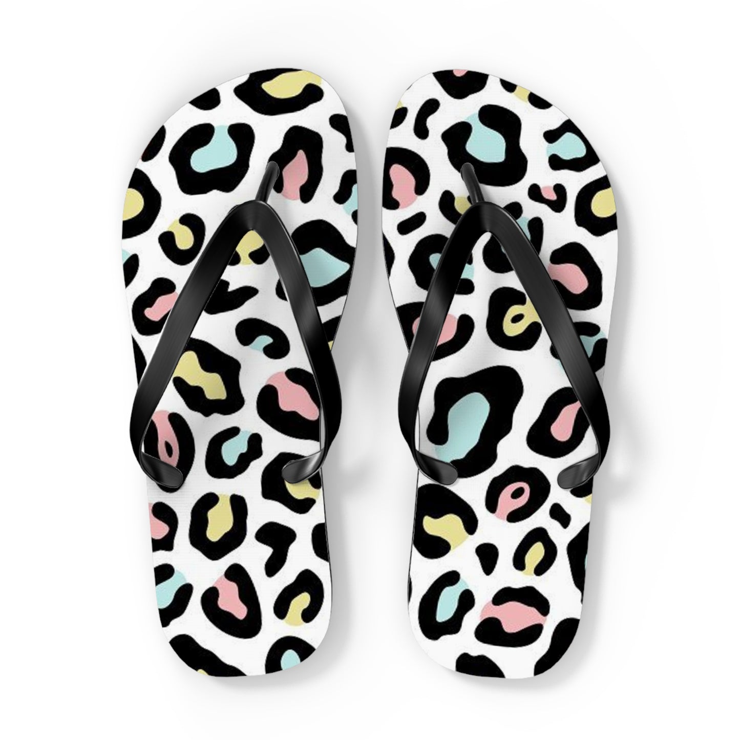 Fruity Cheetah Beach Sandals, Slides for Summer, Flip Flops, Water Resistant