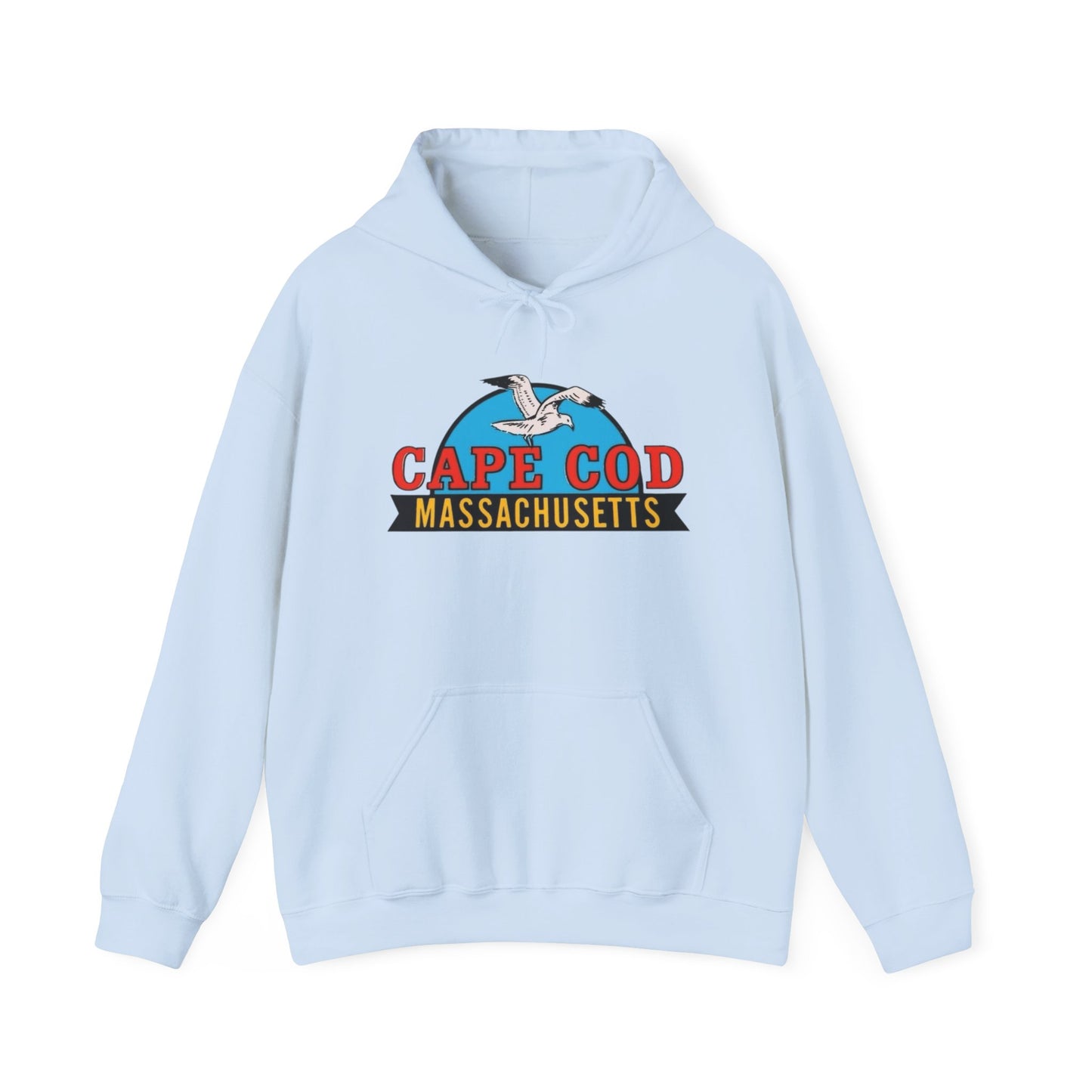Cape Cod Seagull Graphic Hoodie Unisex Heavy Blend™ Hooded Sweatshirt