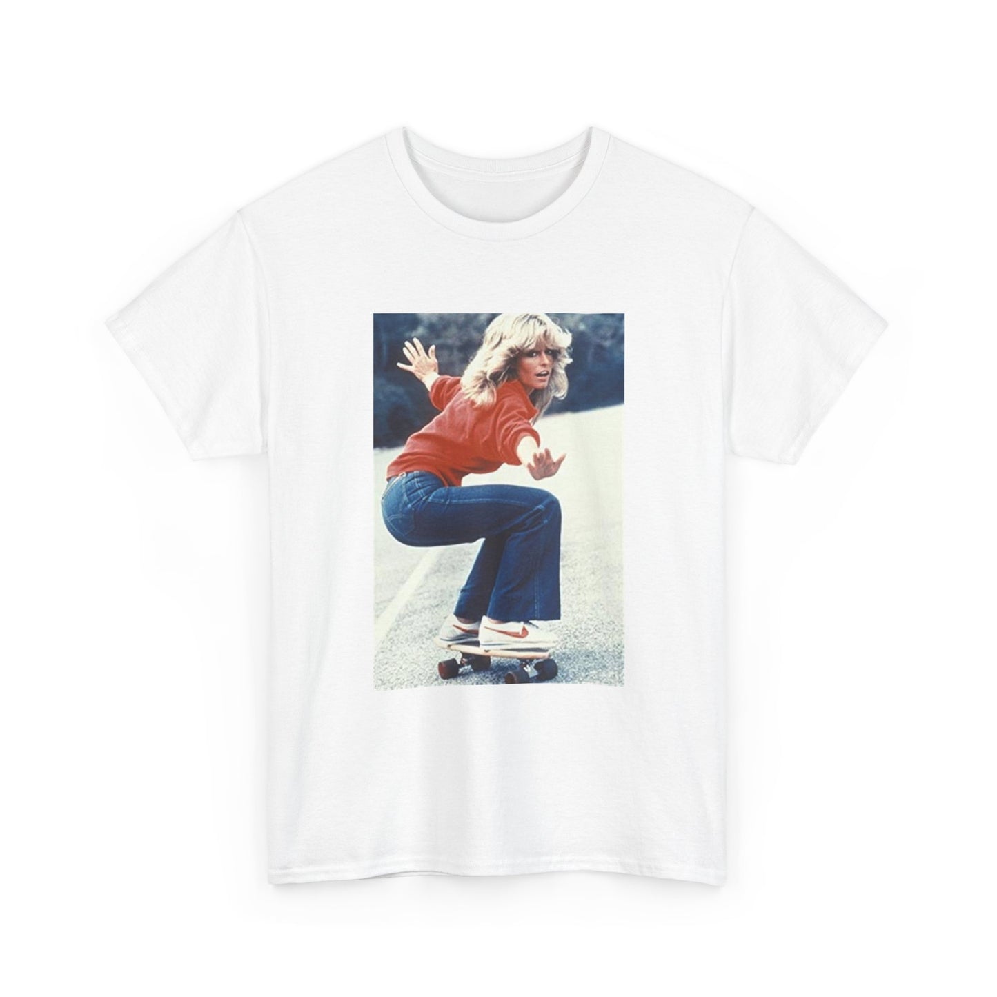 Farrah Fawcett Tshirt Charlies Angels Vintage Model Unisex Heavy Cotton Tee 1