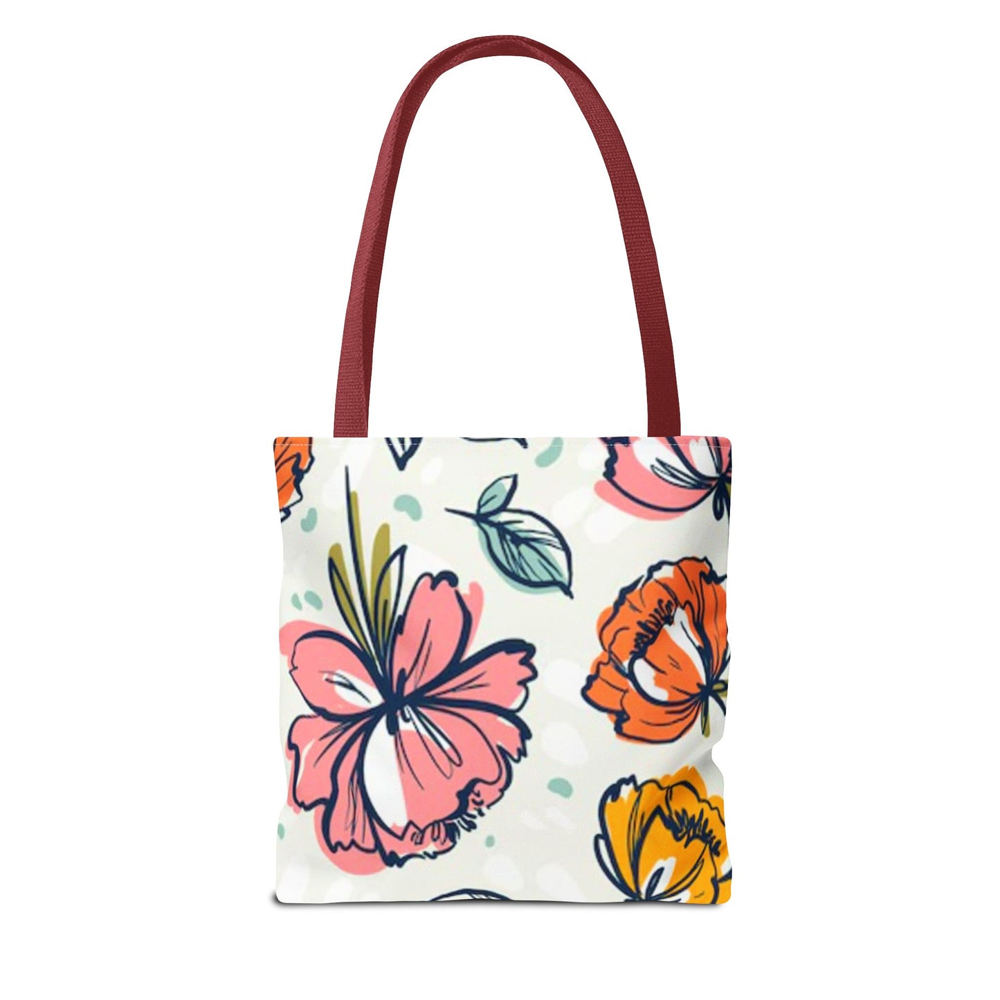 Multi Color Flowers Pattern Brand NEW Tote Bag (AOP)
