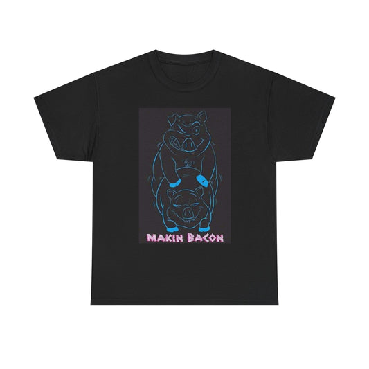 Making Bacon Graphic T Shirt Funny Jokes Unisex Heavy Cotton Tee