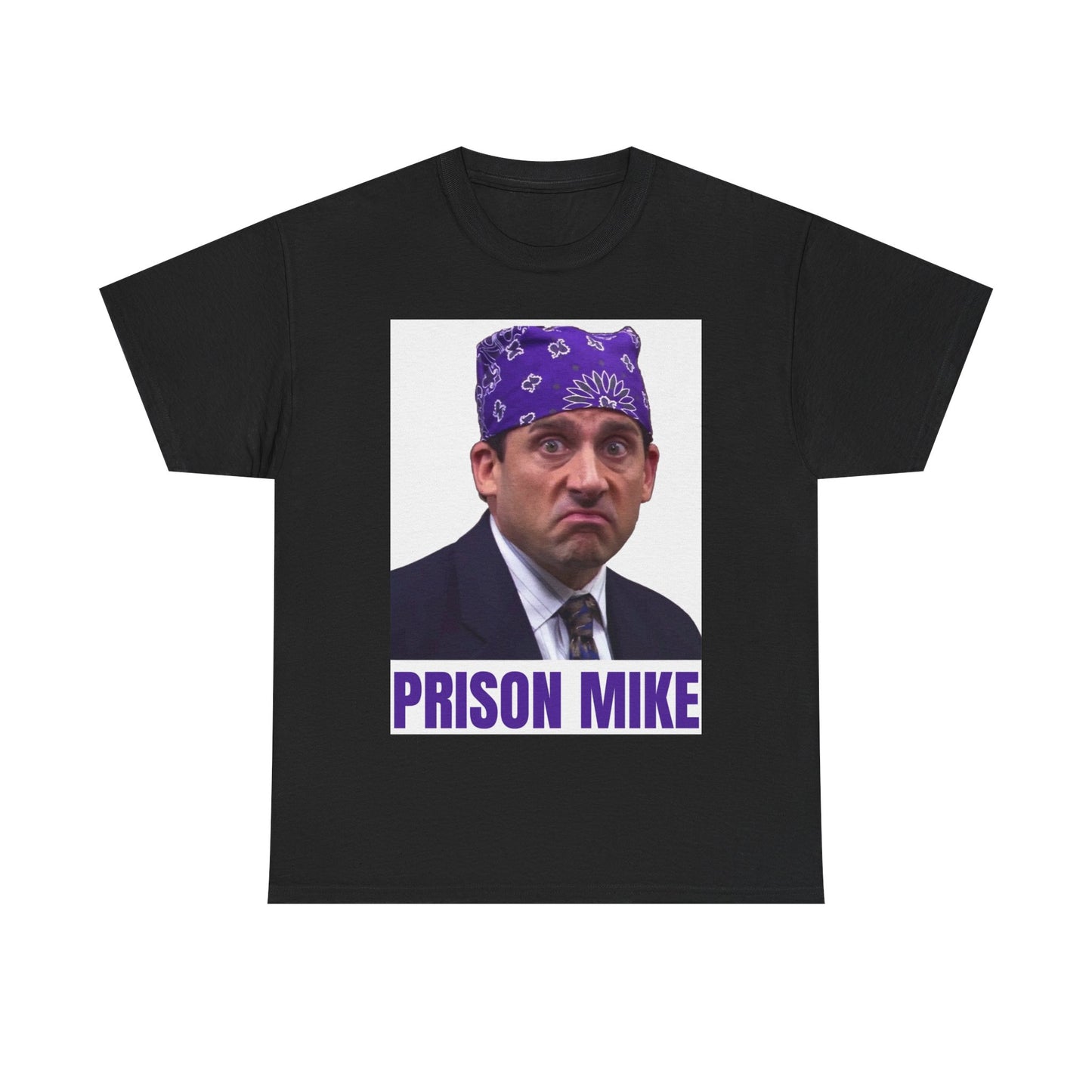 Prison Mike Tshirt The Office Michael Scott Comedy Unisex Heavy Cotton Tee