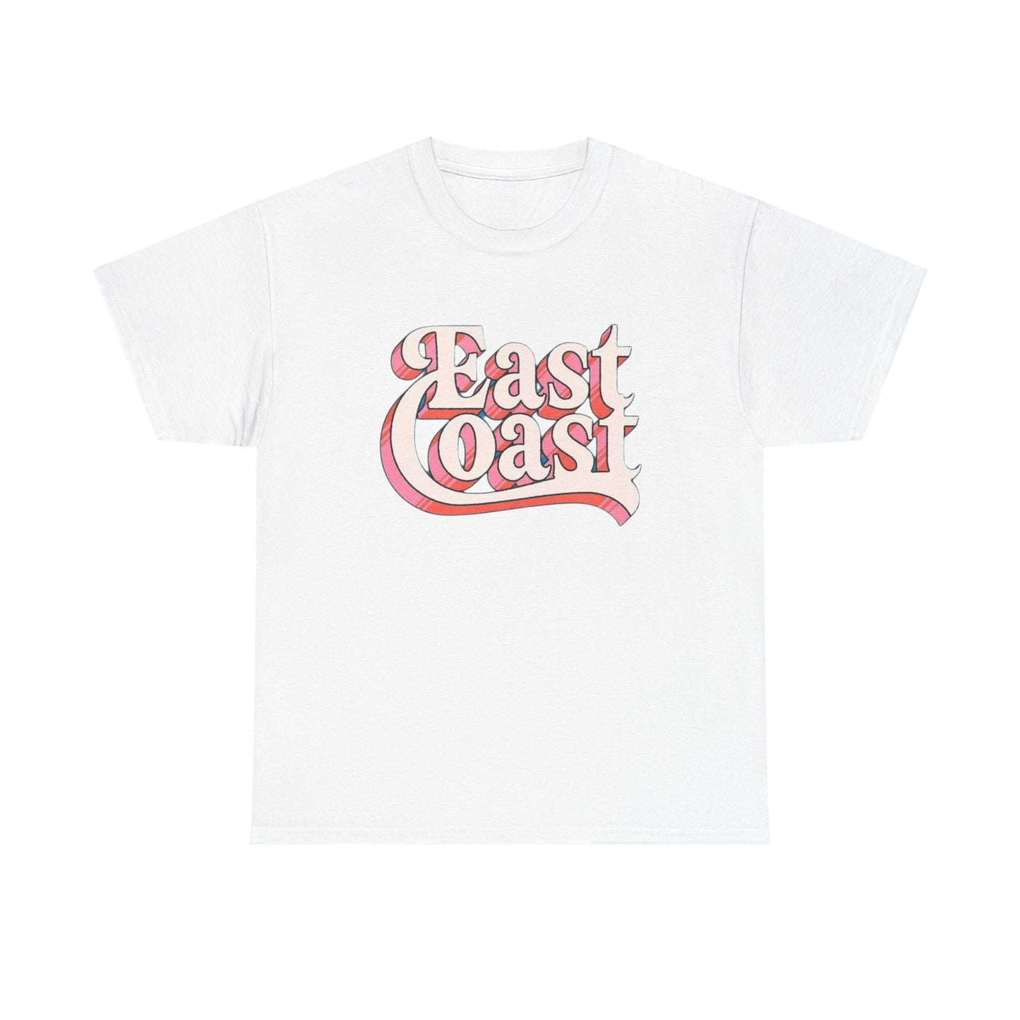 East Coast Graphic T-Shirt Unisex Heavy Cotton Tee Gift NEW