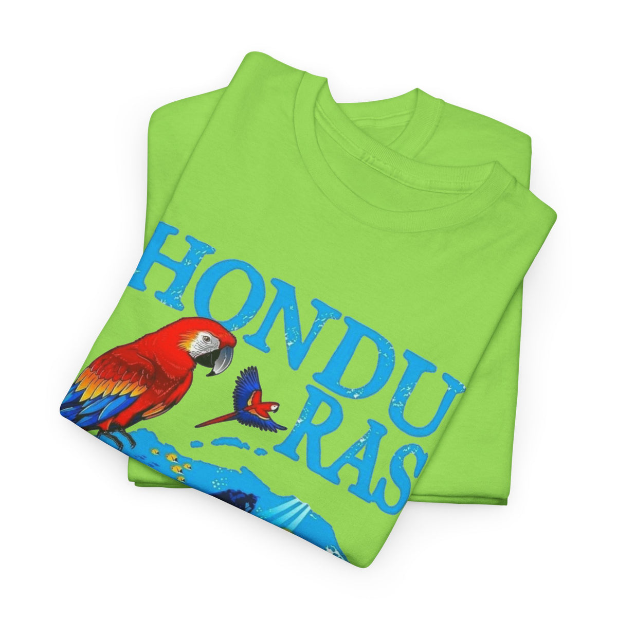 Honduras Graphic T Shirt Men's Retro Tropical Birds Heavy Cotton Tee