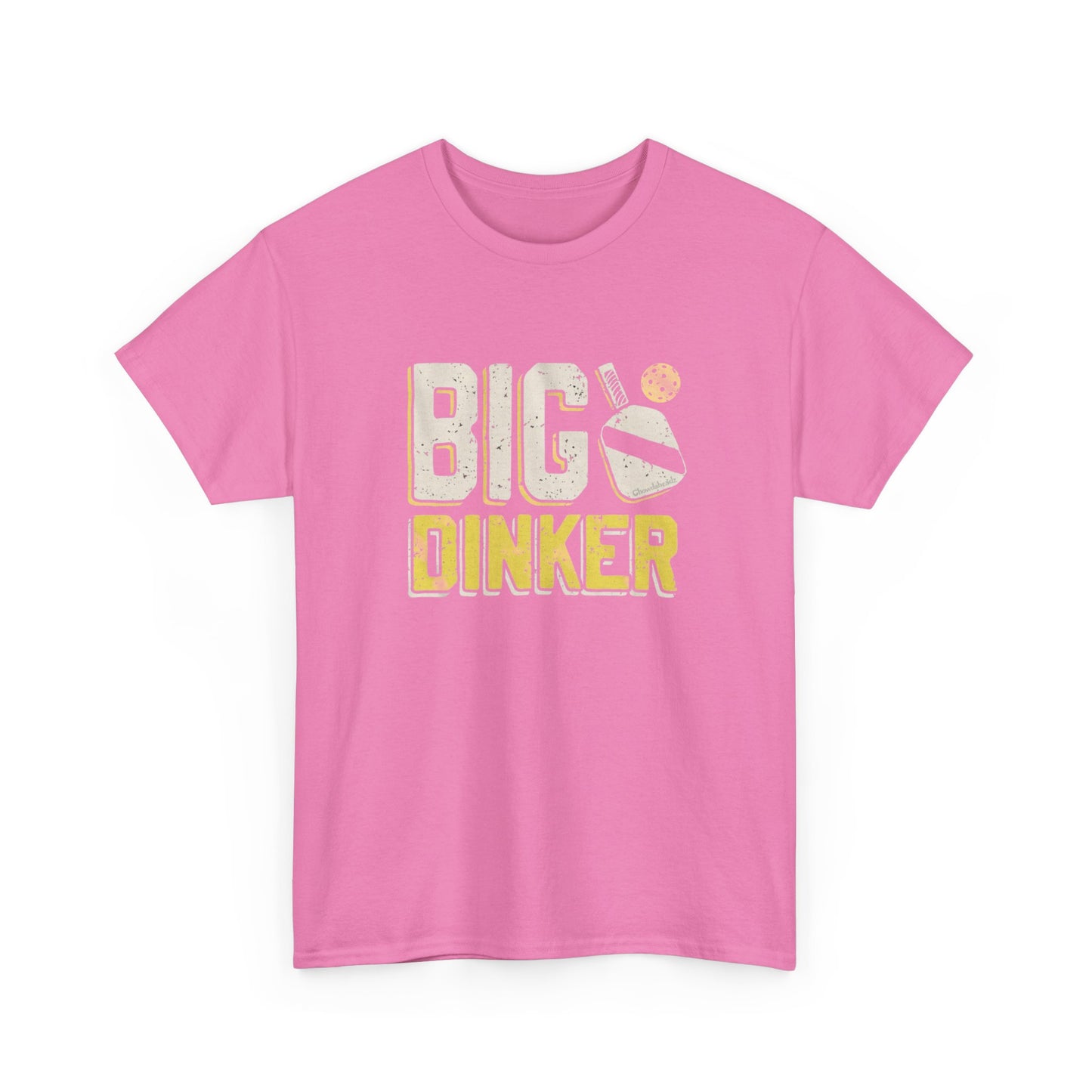Big Dinker Pickle Ball Graphic T Shirt NEW Unisex Heavy Cotton Tee
