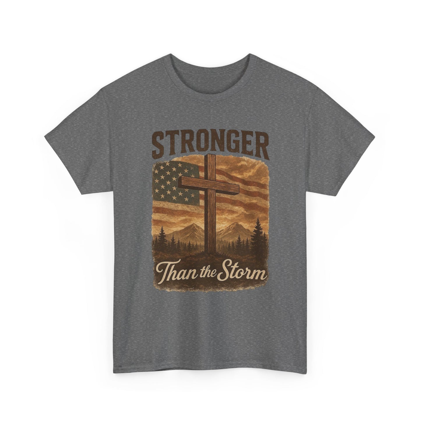 Stronger Than The Storm Graphic T Shirt Adult New Tee