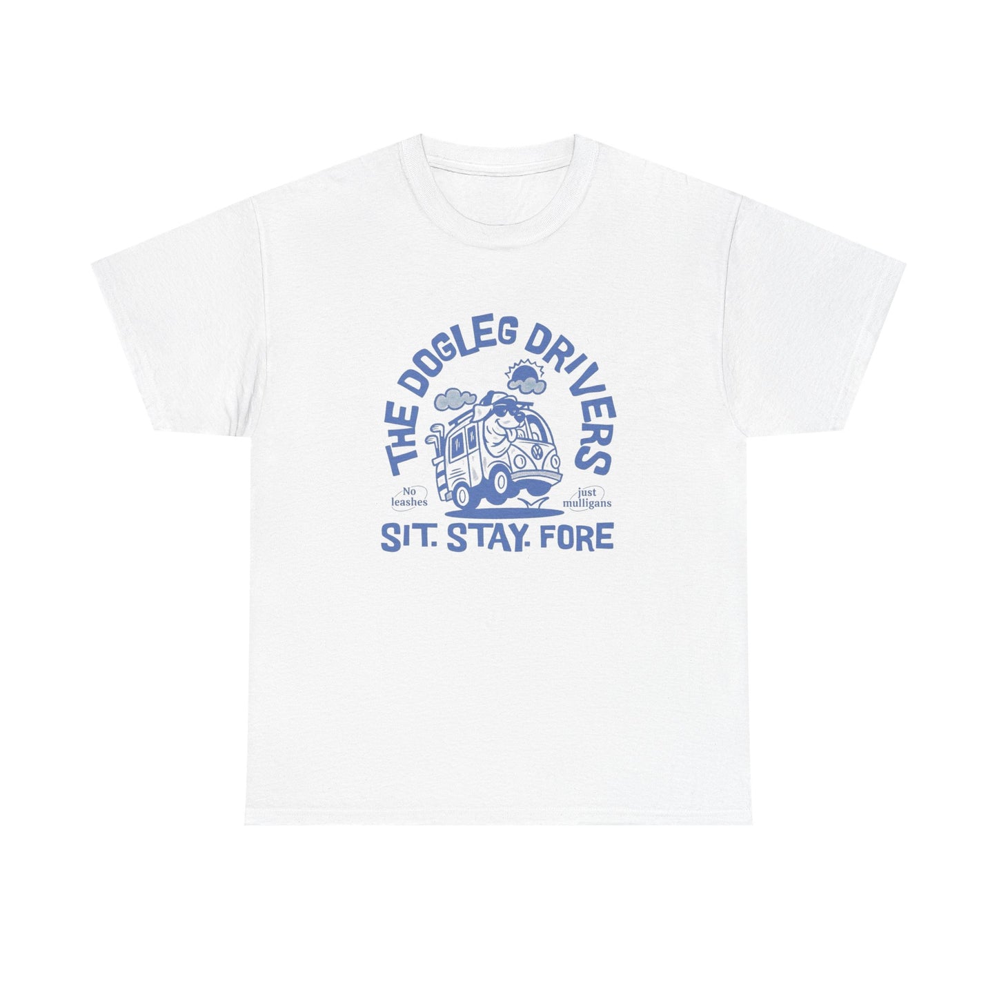 The Dog Leg Drivers Funny Graphic T Shirt NEW Unisex Heavy Cotton Tee