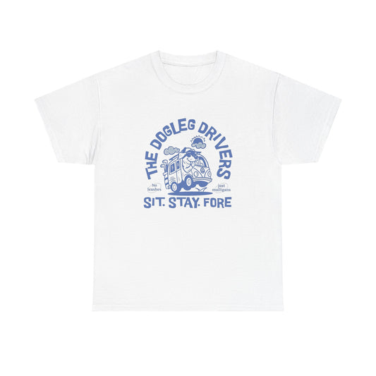 The Dog Leg Drivers Funny Graphic T Shirt NEW Unisex Heavy Cotton Tee