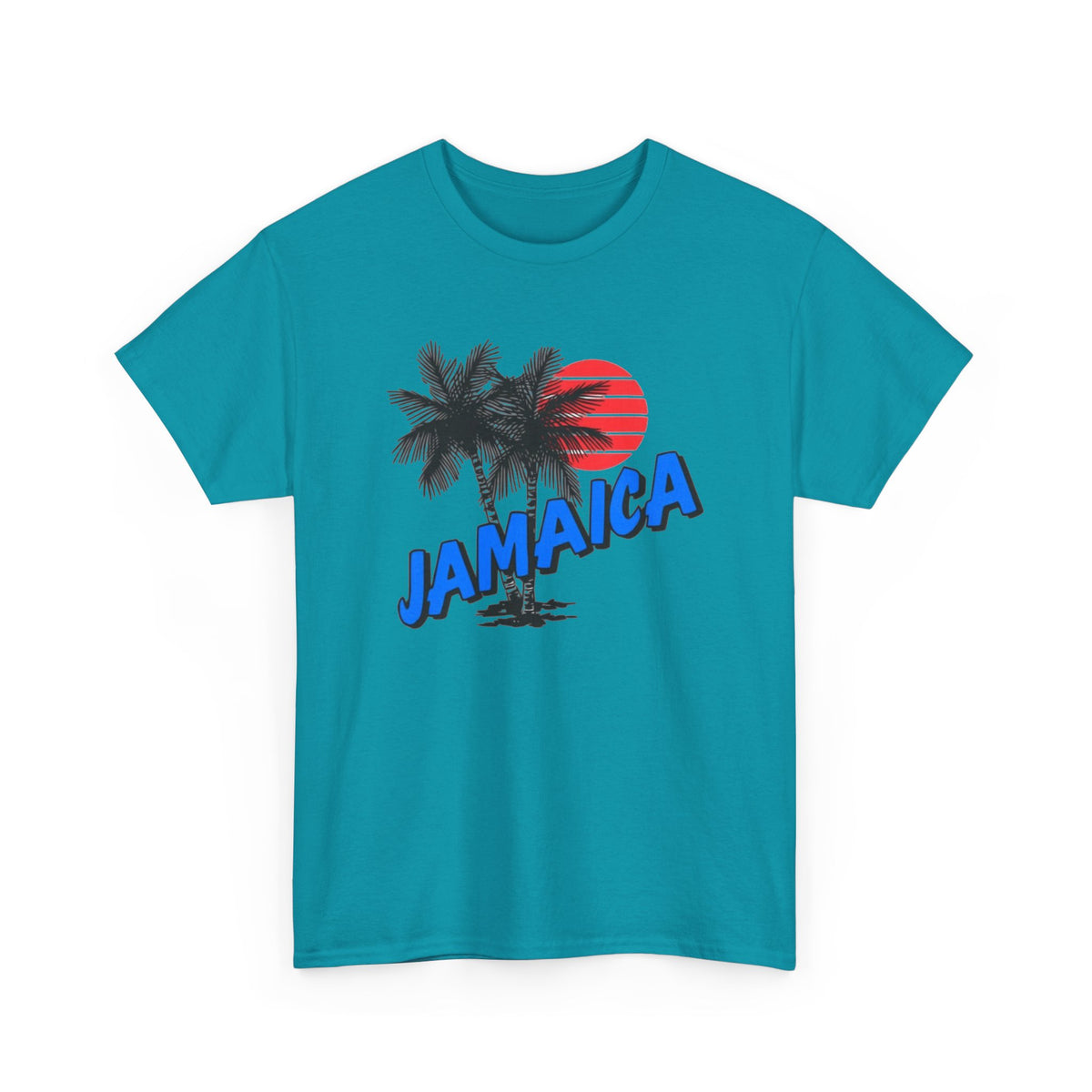 Jamaica Graphic T Shirt Men's Tropical Beach Retro Heavy Cotton Tee