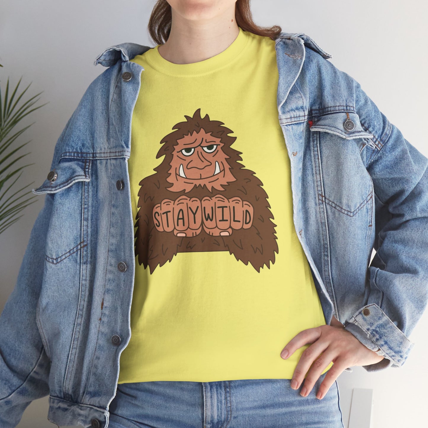 Stay Wild Outdoors Graphic T Shirt Heavy Cotton Tee NEW ADULT UNISEX