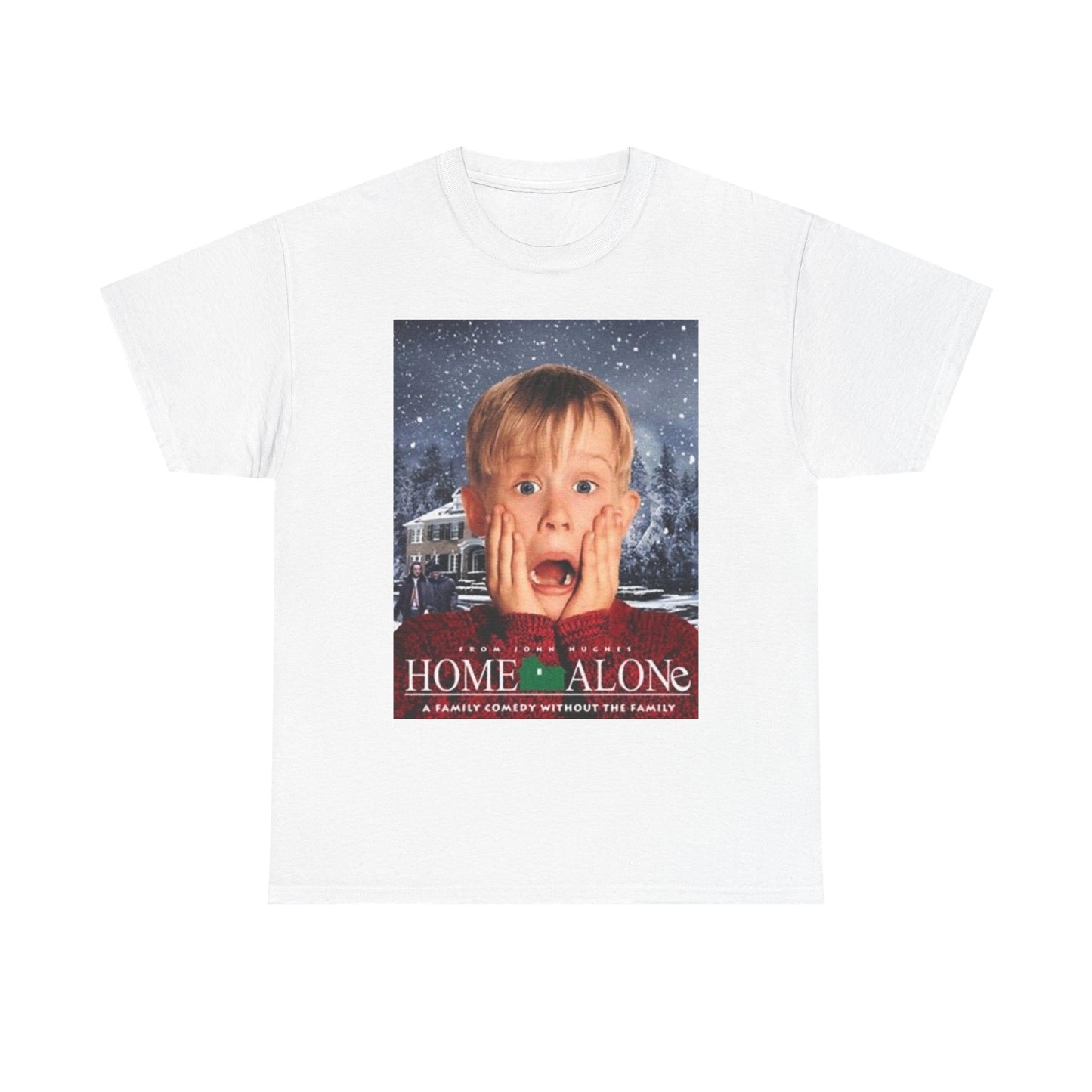 Home Alone T Shirt Vintage Movie Art Christmas Gift Unisex Heavy Cotton Tee