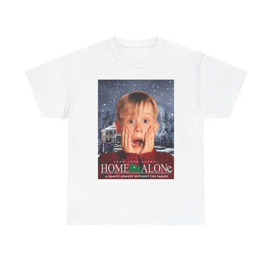 Home Alone T Shirt Vintage Movie Art Christmas Gift Unisex Heavy Cotton Tee