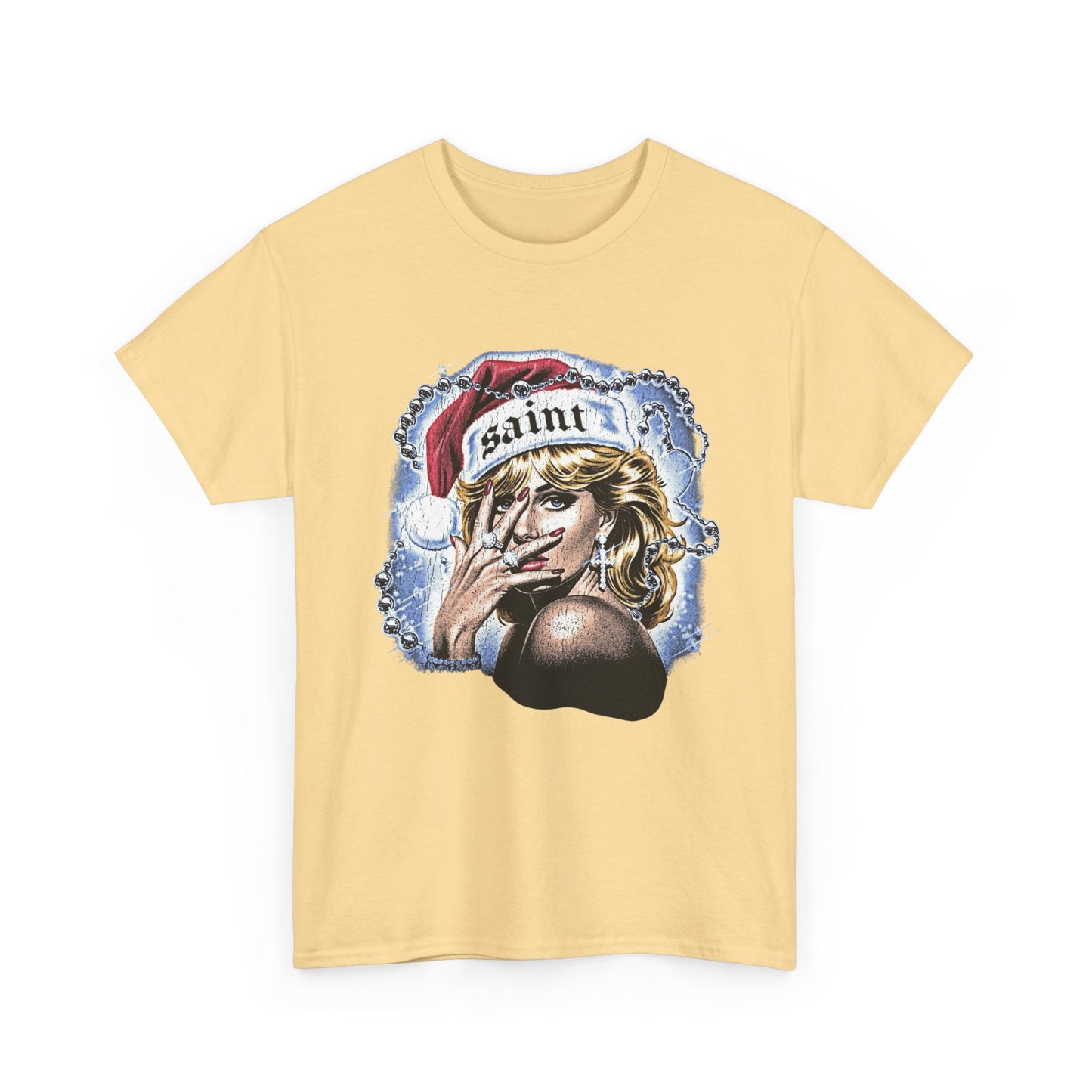 Saint Christmas Vintage Graphic T Shirt NEW Adult Tee