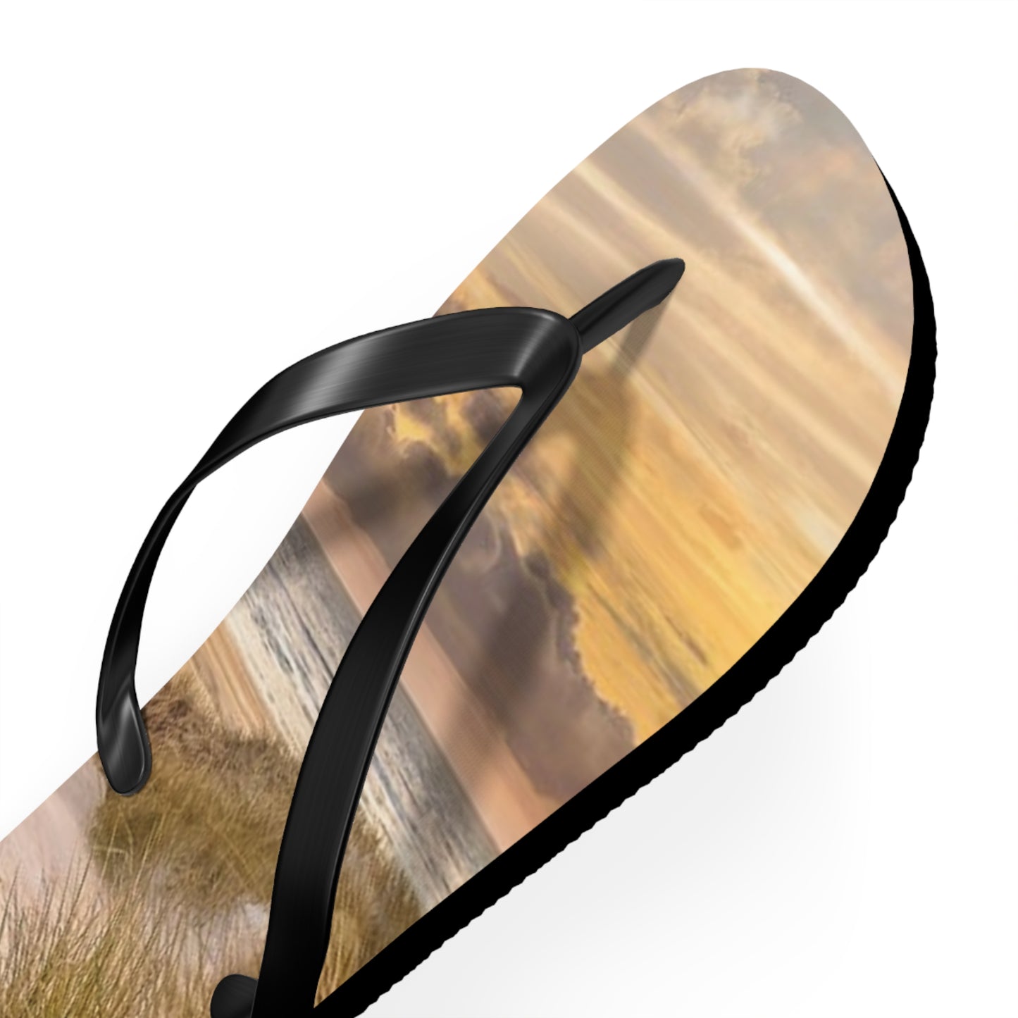 Beach Sunset Flip Flops, Sandals Slides, Summer Footwear, Brand New