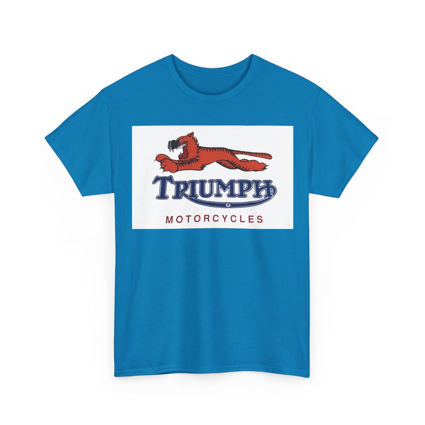Triumph T-shirt vintage motorcycles nostalgia Tiger Unisex Heavy Cotton Tee
